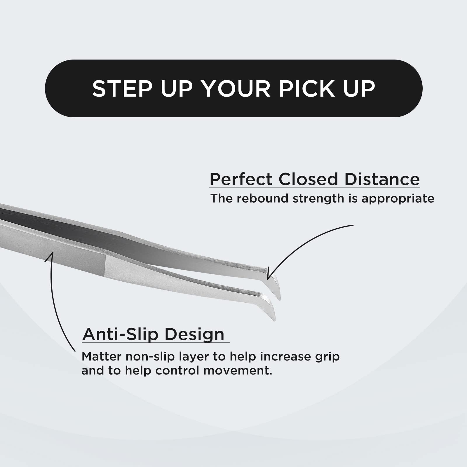 BEYELIAN Professional Curved Eyelash Extension Tweezers - Precision 3D-6D Volume Lash Applicator Tool (AS09) - Perfect for Salon, Spa & Home Lash Extensions
