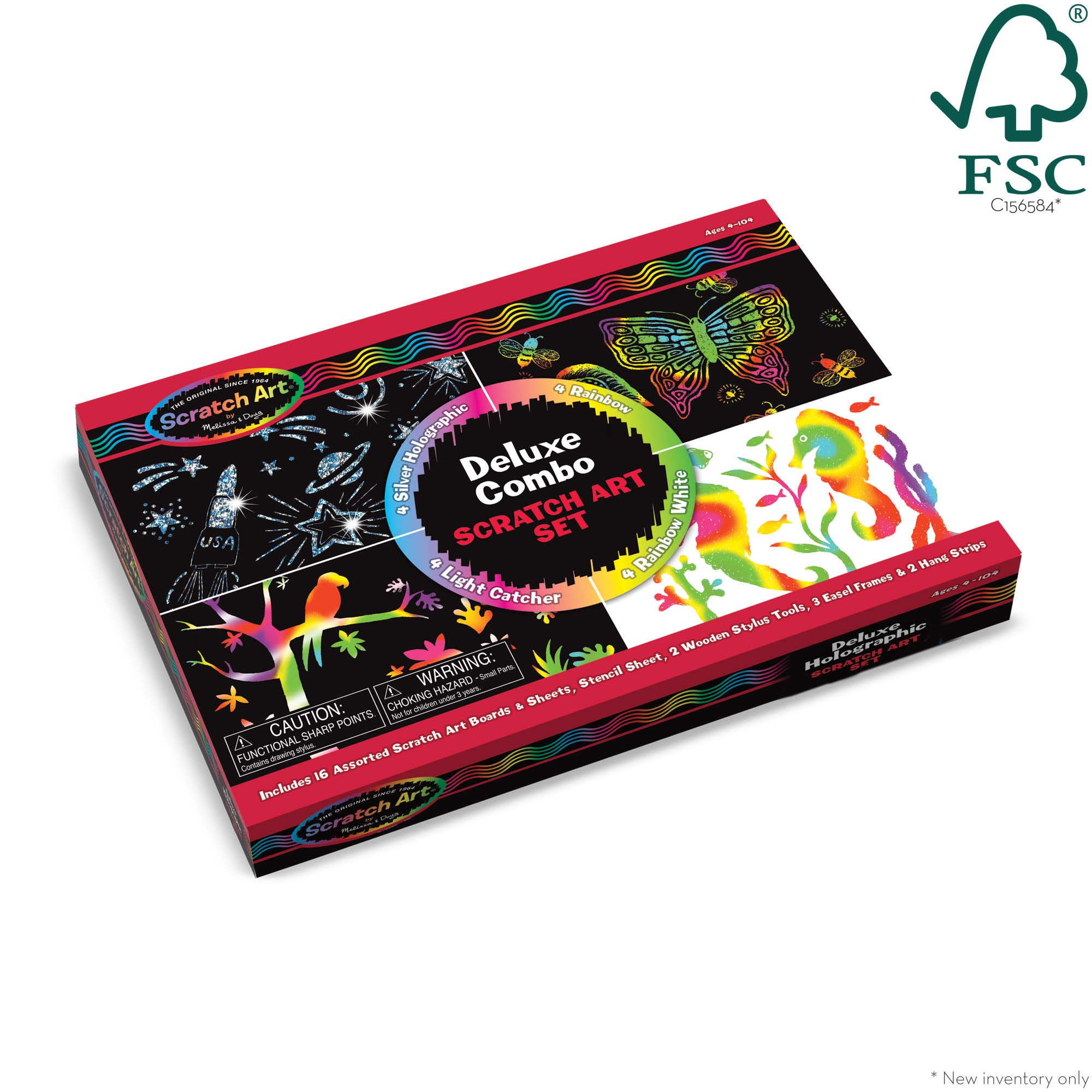 Premium Scratch Art Set for Kids & Adults - 50 Sheets with 4 Stylus Tools - Creative DIY Craft Kit for Home, School & Party Activities