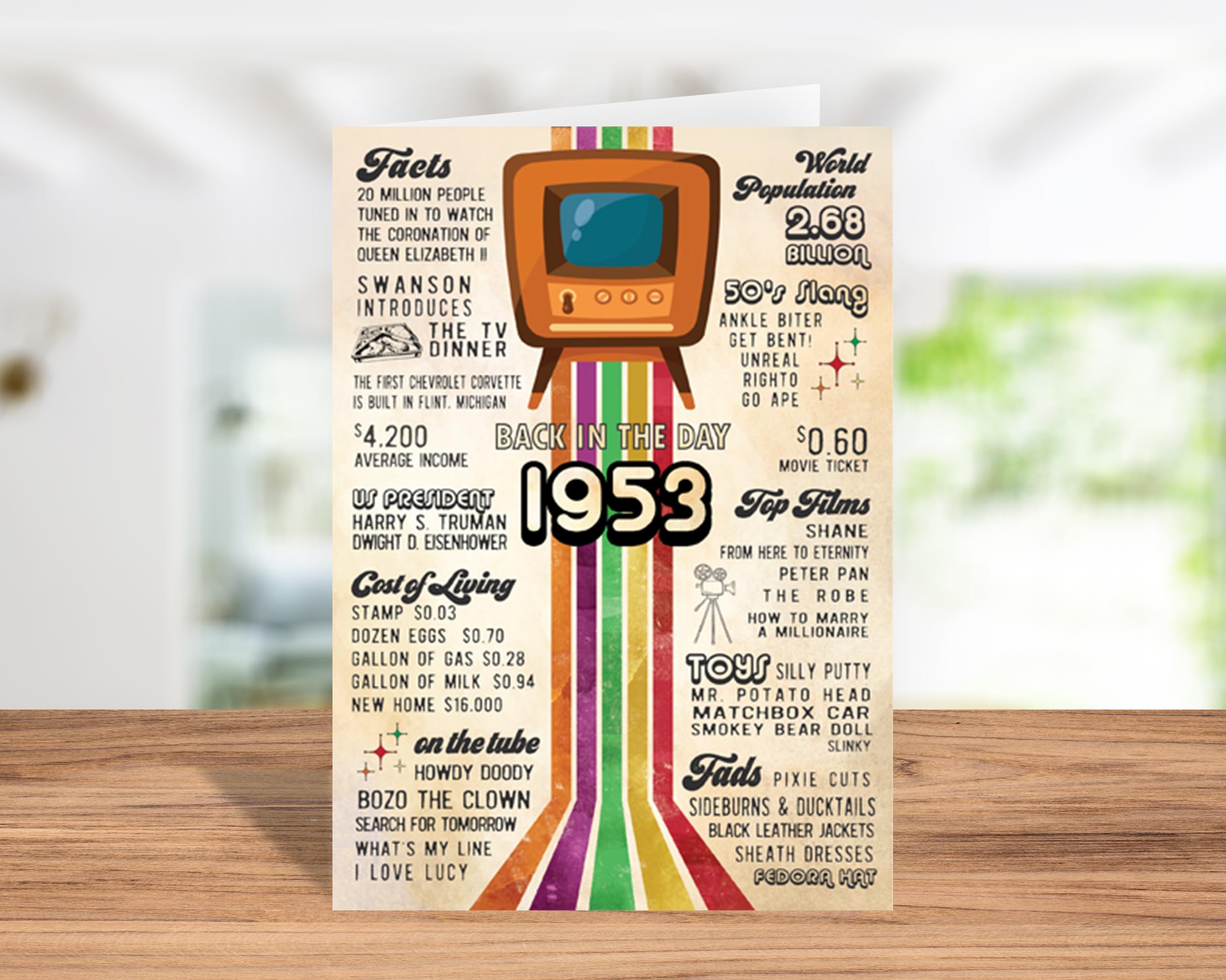 Katie Doodle Handmade 72nd Birthday Card - Super Cute Greeting Card for Women & Men Born in 1953 | Unique 72nd Birthday Gift Idea & Party Decoration | Perfect for Milestone Celebrations & Special Occasions