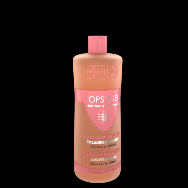 HT26 Topsygel Lightening Emulsion Douche 1 Liter - Brightening Intimate Wash for Sensitive Skin | Gentle Cleansing & Skin Tone Balancing