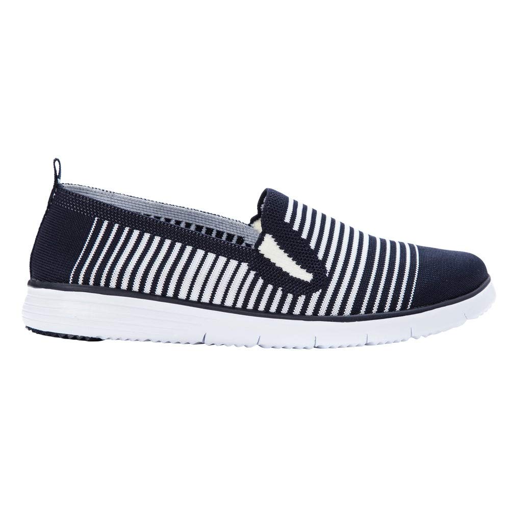 Propét Women's Travel Fit Slip-On Sneakers - Comfortable Walking Shoes for Travel, Work & Casual Wear | Lightweight & Supportive