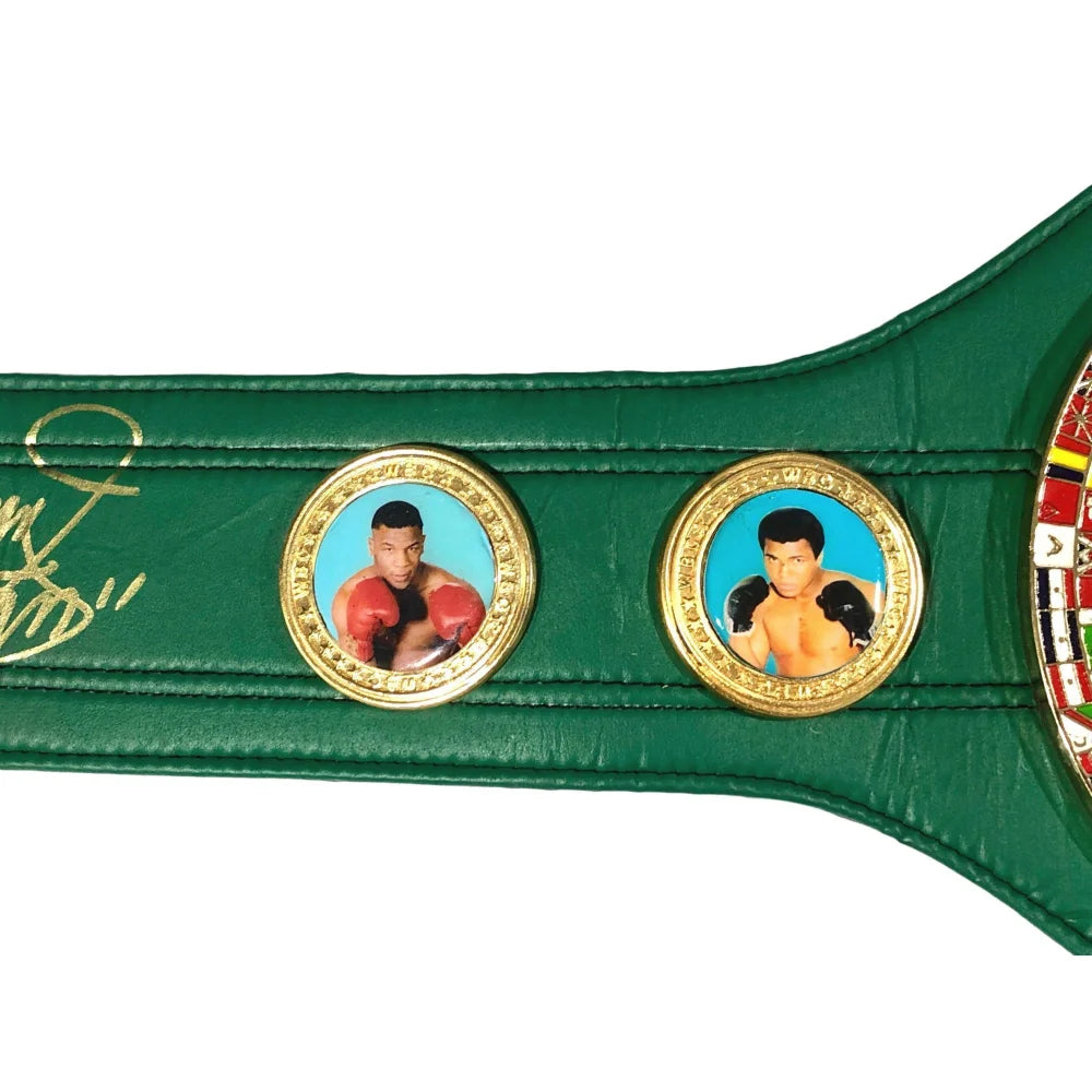 Authentic Manny Pacquiao Signed WBC Championship Boxing Belt with COA - Collectible Sports Memorabilia for Boxing Fans, Man Cave Decor, and Gift for Fight Enthusiasts