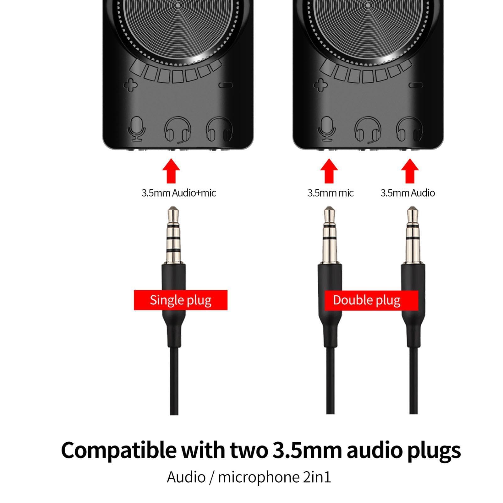Premium External USB Sound Card - Virtual 7.1 Surround Sound Audio Adapter with Optical Output & Volume Control | Portable USB DAC for Gaming (League of Legends), Streaming, Music Production & PC Headsets | Perfect for Esports, Home Theater & Studio Recording
