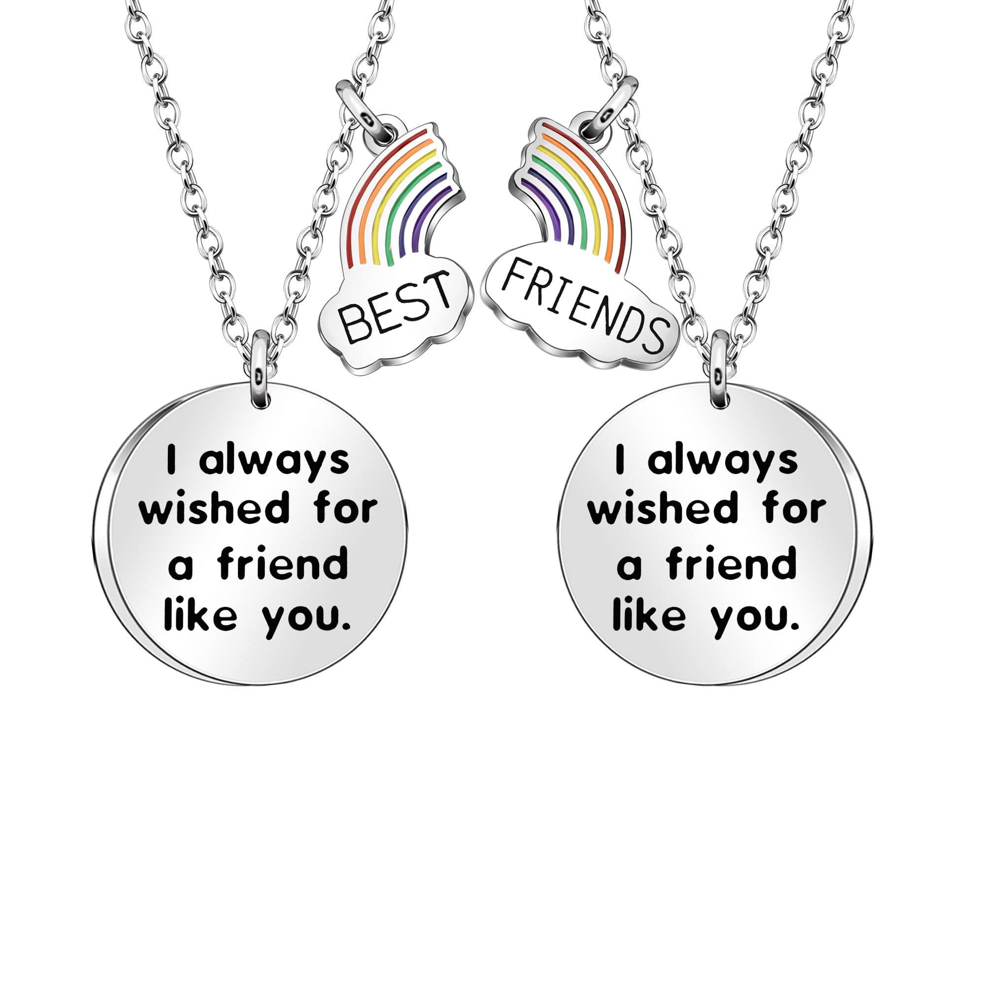 Best Friendship Necklace for Women & Teen Girls - Matching Best Friend Gifts Like Stars - Birthday, Graduation, Christmas Jewelry Gift - Perfect for Everyday Wear & Special Occasions