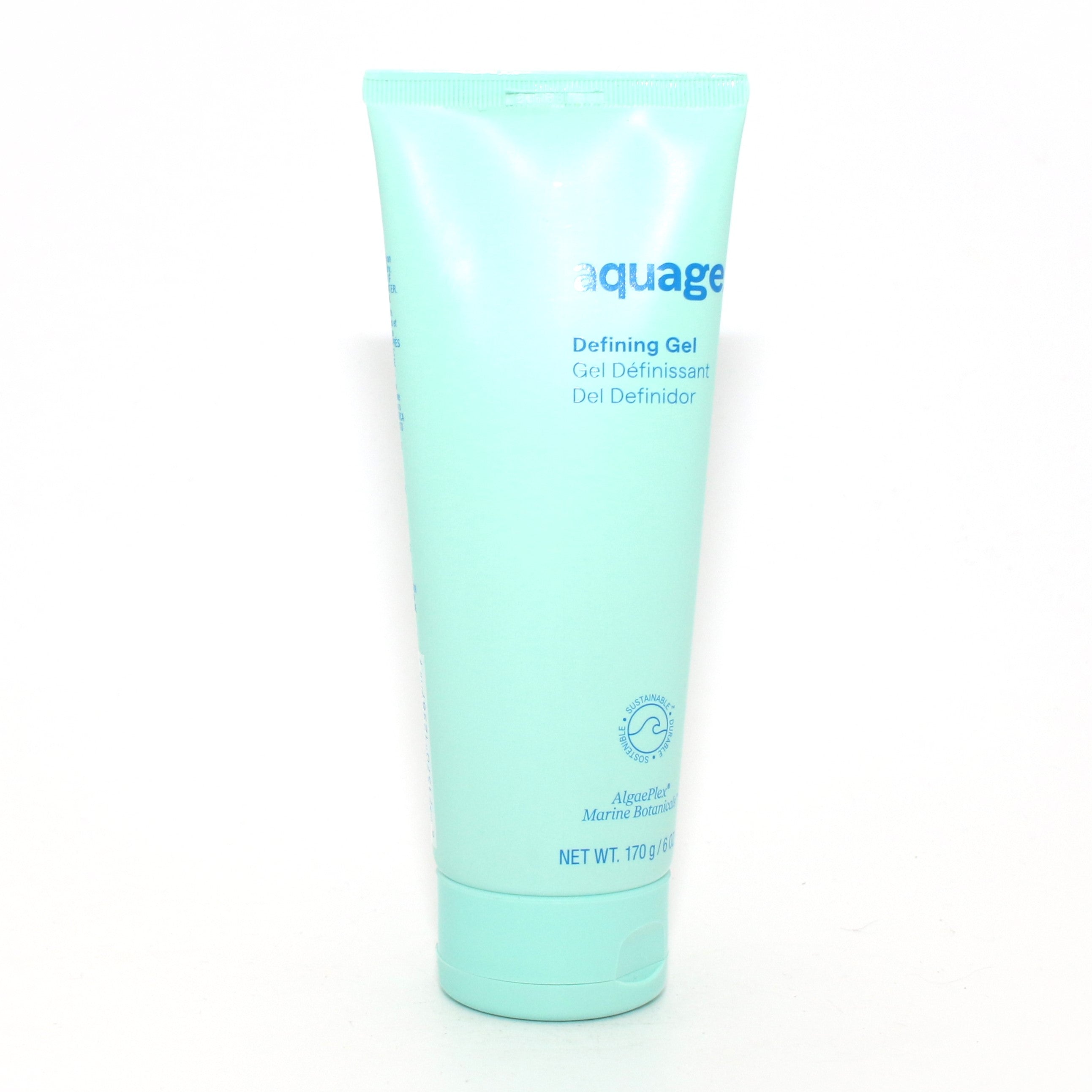 Aquage Defining Gel for Hair - 6 oz | Strong Hold Styling Gel for Curly, Wavy & Straight Hair | Perfect for Daily Use & Special Occasions