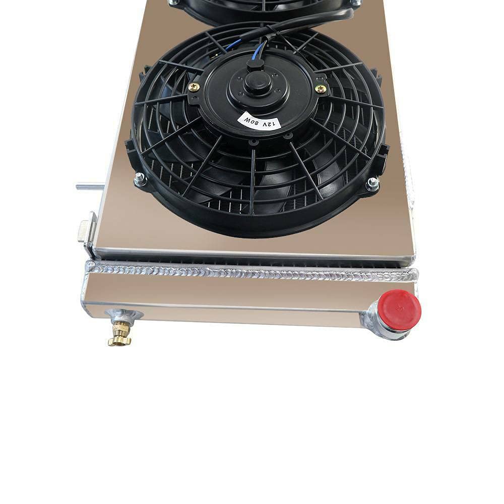 High-Performance Aluminum Radiator with Shroud Fan & Relay Kit for 1991-2001 Jeep Cherokee XJ 2.5L 4.0L - Perfect for Off-Roading & Engine Cooling Upgrades
