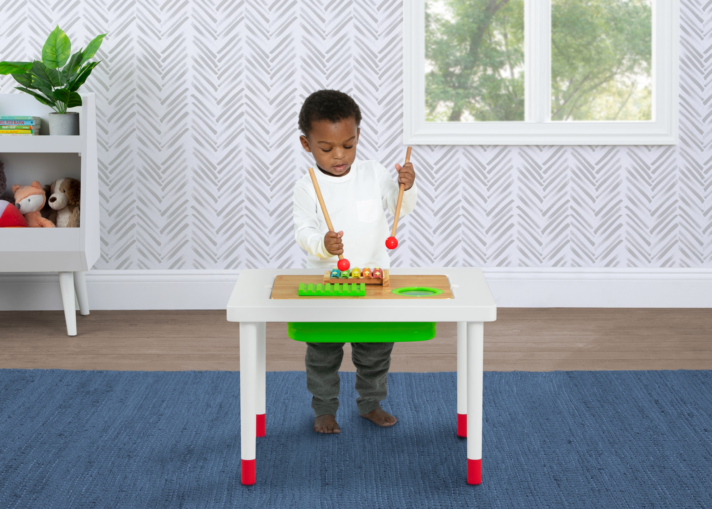 Compact Play & Learn Sensory Table for Kids - Interactive Toddler Activity Table for Early Learning & Development - Perfect for Daycare, Preschool & Home Playrooms