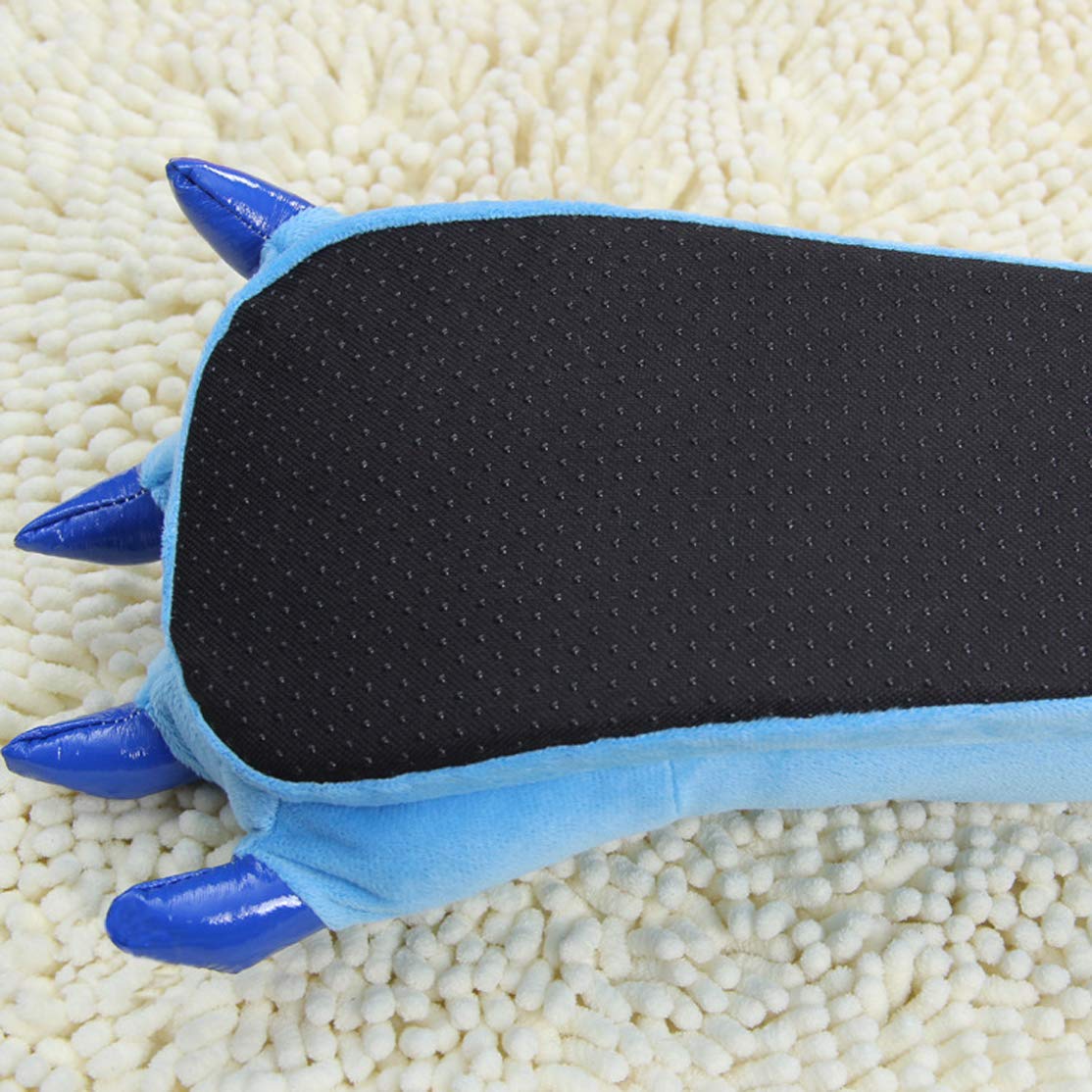 Cozy Dinosaur Paw Slippers for Adults - Plush Animal Claw House Shoes with Non-Slip Sole - Warm Fuzzy Indoor/Outdoor Slippers for Winter, Cosplay & Gift Giving