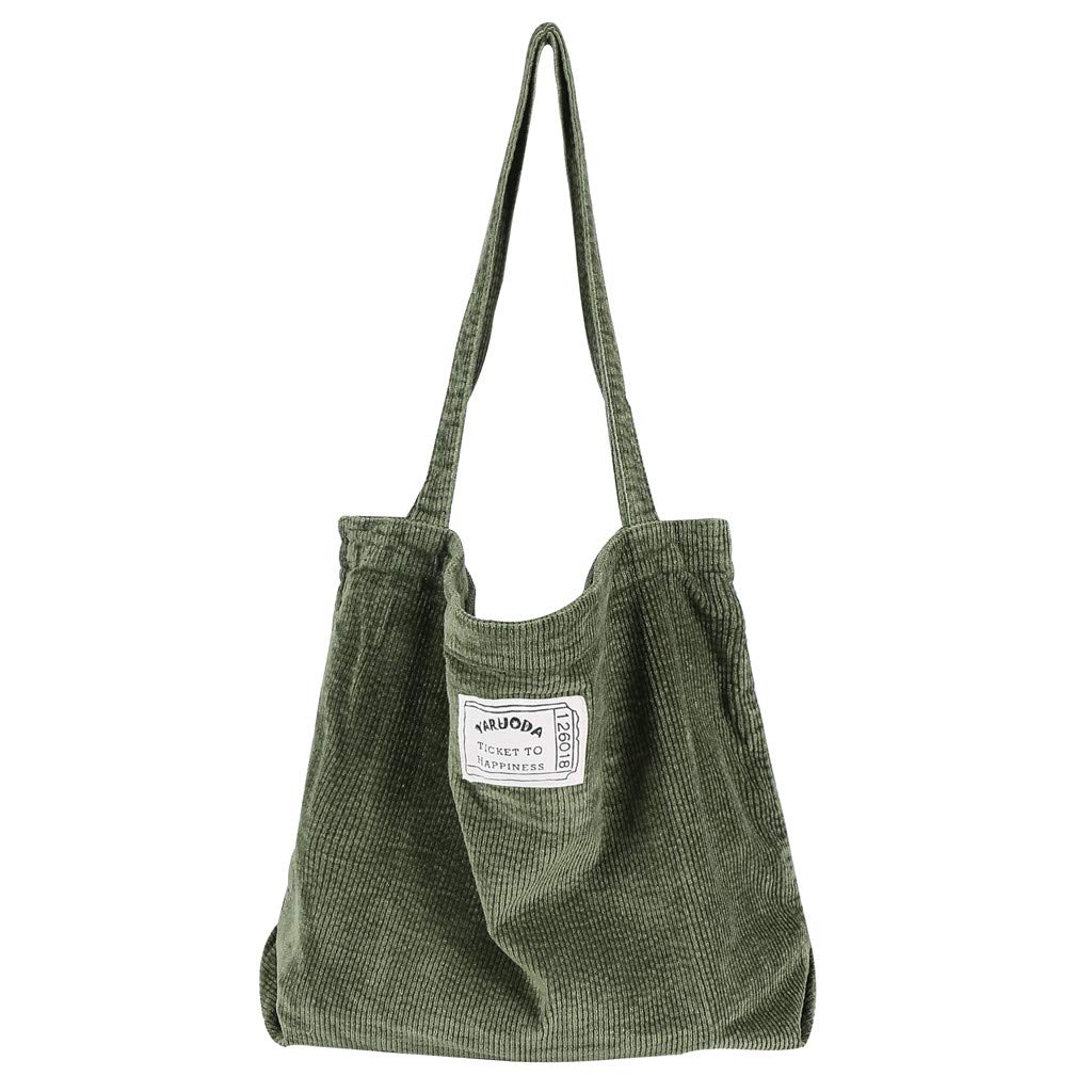 Stylish Women's Corduroy Hobo Shoulder Bag - Casual Shopper Tote Handbag for Everyday Use, Work & Travel