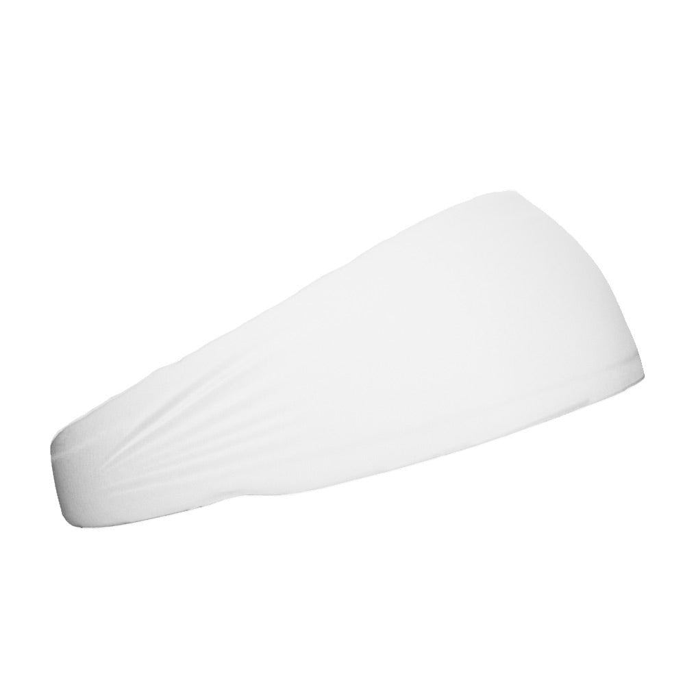 White Headband for Women & Men - Soft & Comfortable Stretchable Hair Band - Perfect for Sports, Workouts, Yoga, and Everyday Use