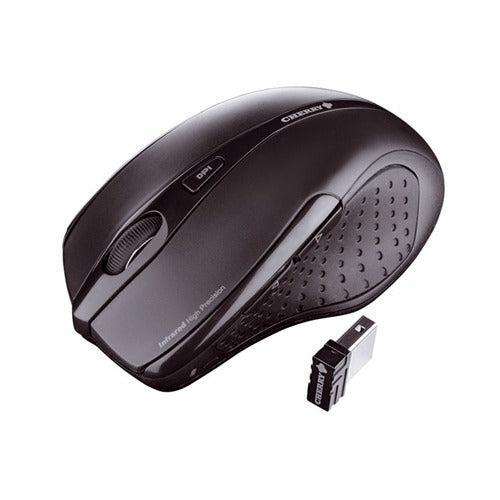 CHERRY MW 3000 Wireless Mouse - Ergonomic 2.4G USB Optical Mouse with Silent Click for Laptop, PC, Mac - Perfect for Office, Home & Gaming Use