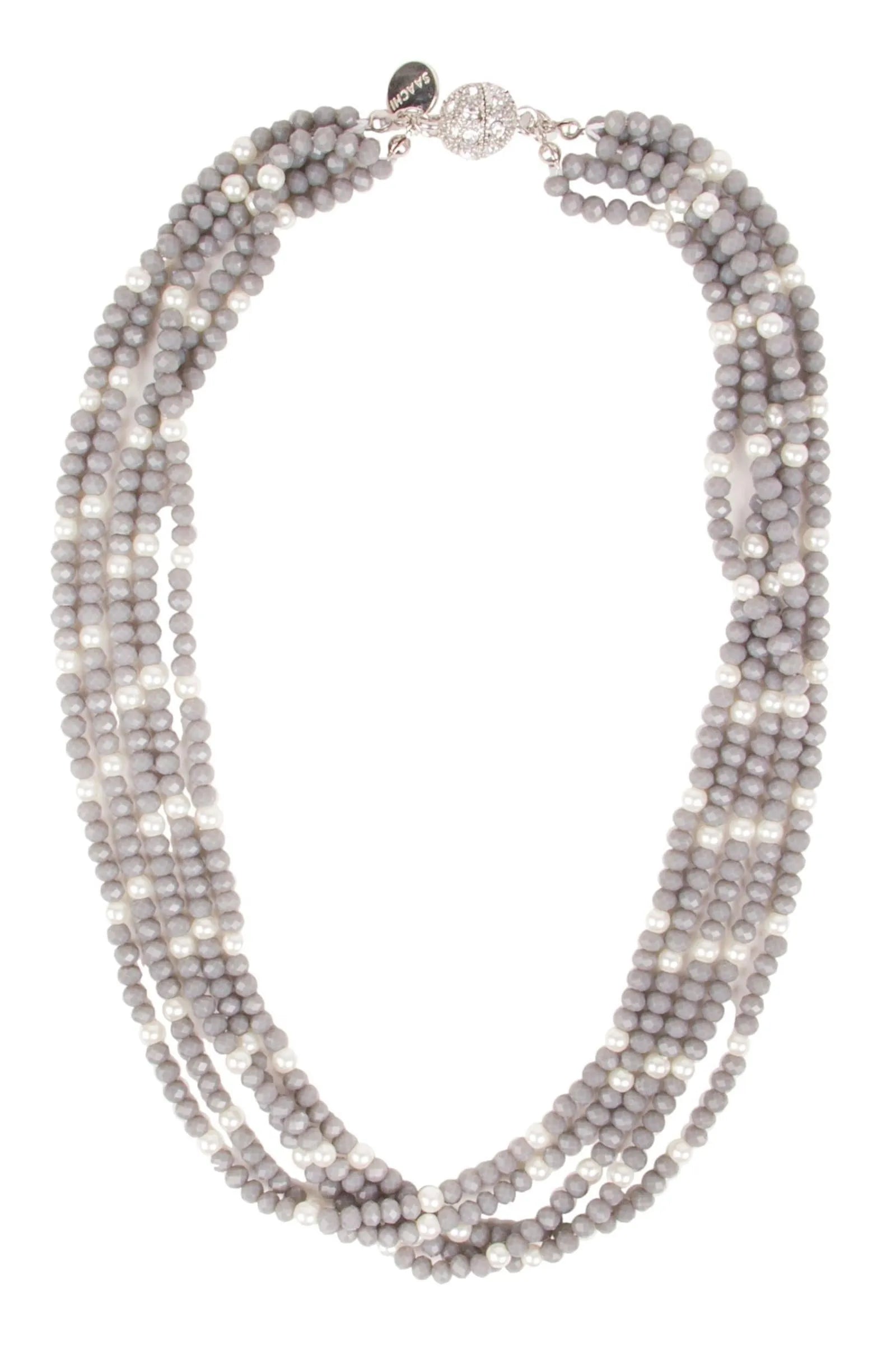 Elegant Short Pearl Crystal Layered Necklace for Women - Perfect for Weddings, Parties & Everyday Wear