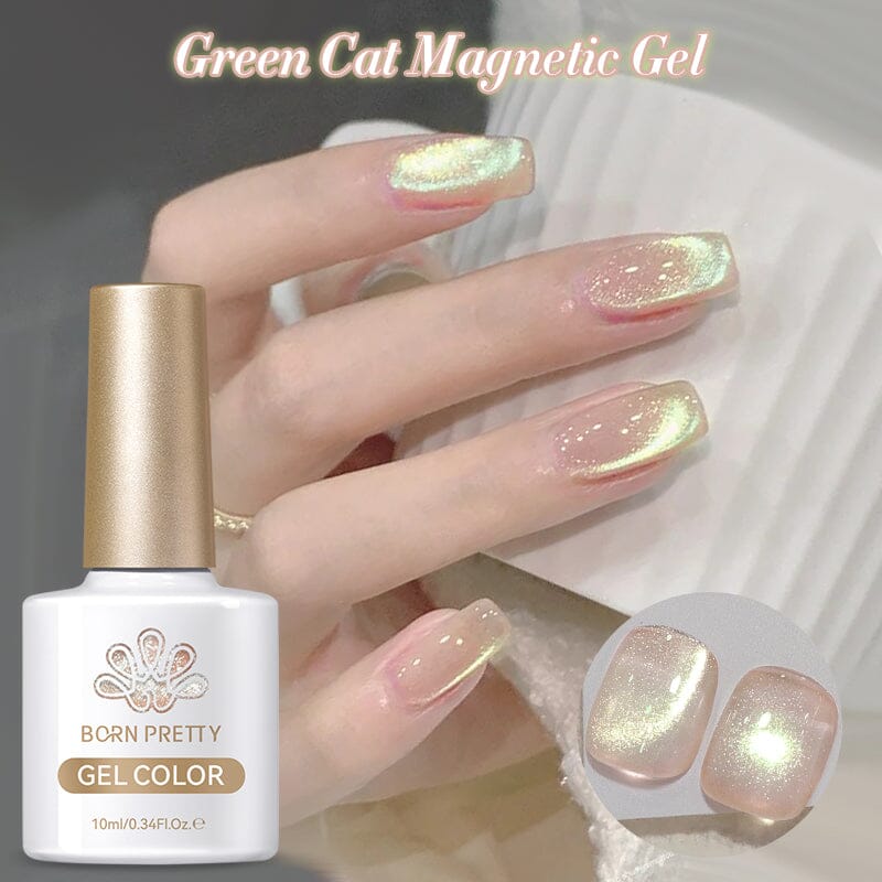 Gold Cat Magnetic Gel Polish GCM02 - 10ml Long-Lasting Nail Polish for Salon & Home Manicure - Perfect for Nail Art, Special Occasions & DIY Nail Designs