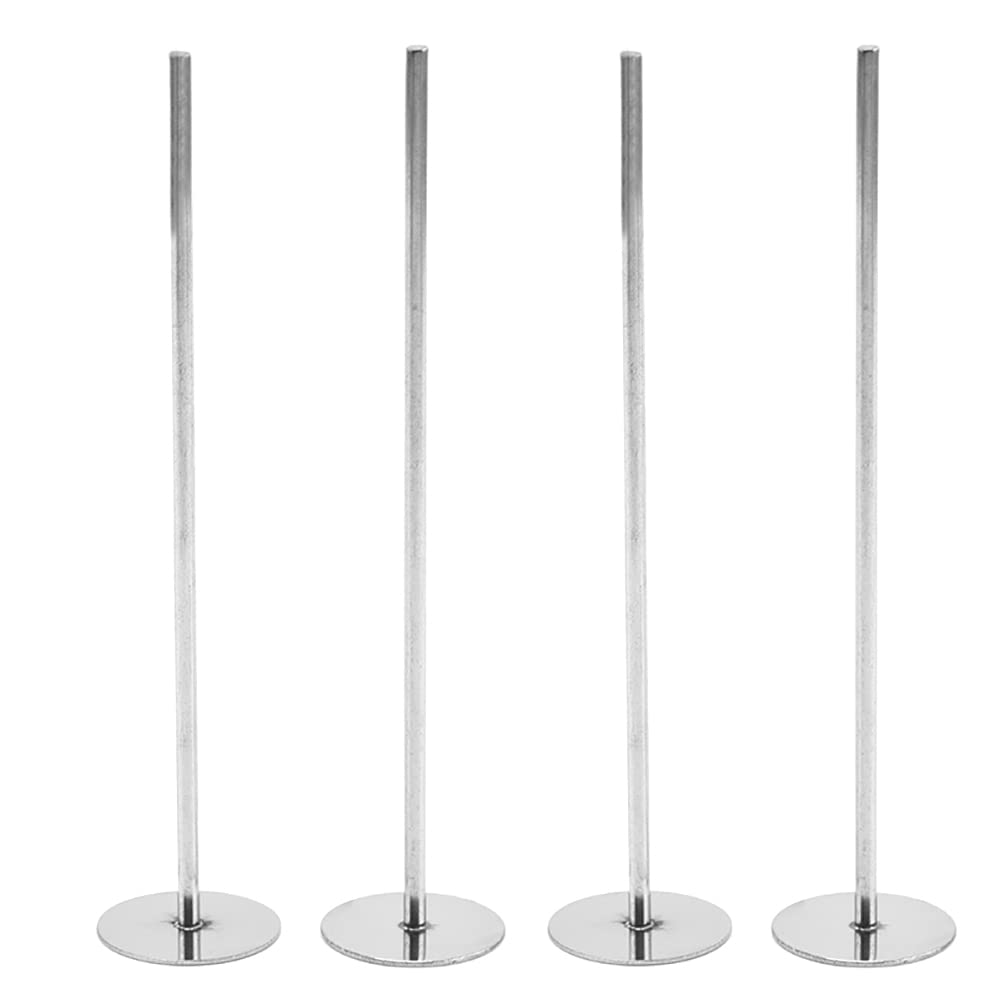 JIHUOO 4-Piece 5.5-Inch Stainless Steel Cake Heating Core Rods - Professional Baking Tools for Even Cake Baking & Decoration - Perfect for Wedding Cakes, Birthday Cakes & Pastry Making