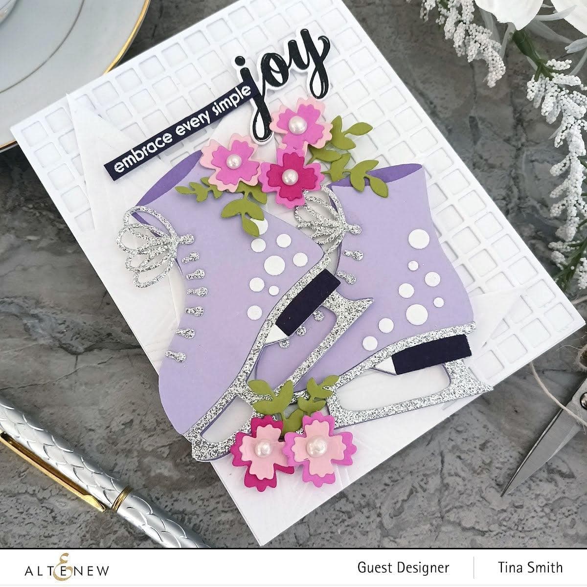 Stellar Cascade 3D Embossing Folder for Card Making, Scrapbooking & DIY Paper Crafts - Elegant Floral Design for Handmade Greeting Cards, Invitations & Albums