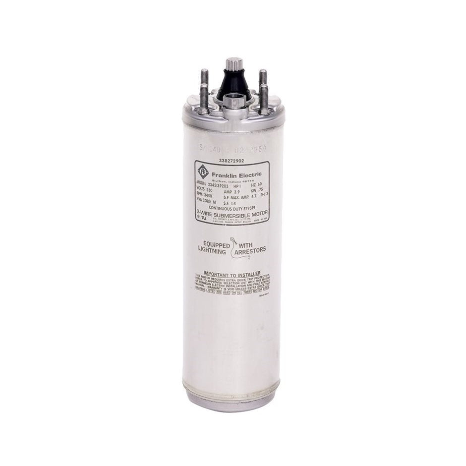 Franklin Electric 2247038602G 4C1F 5HP 230V 60Hz W Submersible Motor for Deep Well Pumps - Ideal for Agricultural Irrigation, Water Supply Systems & Industrial Applications