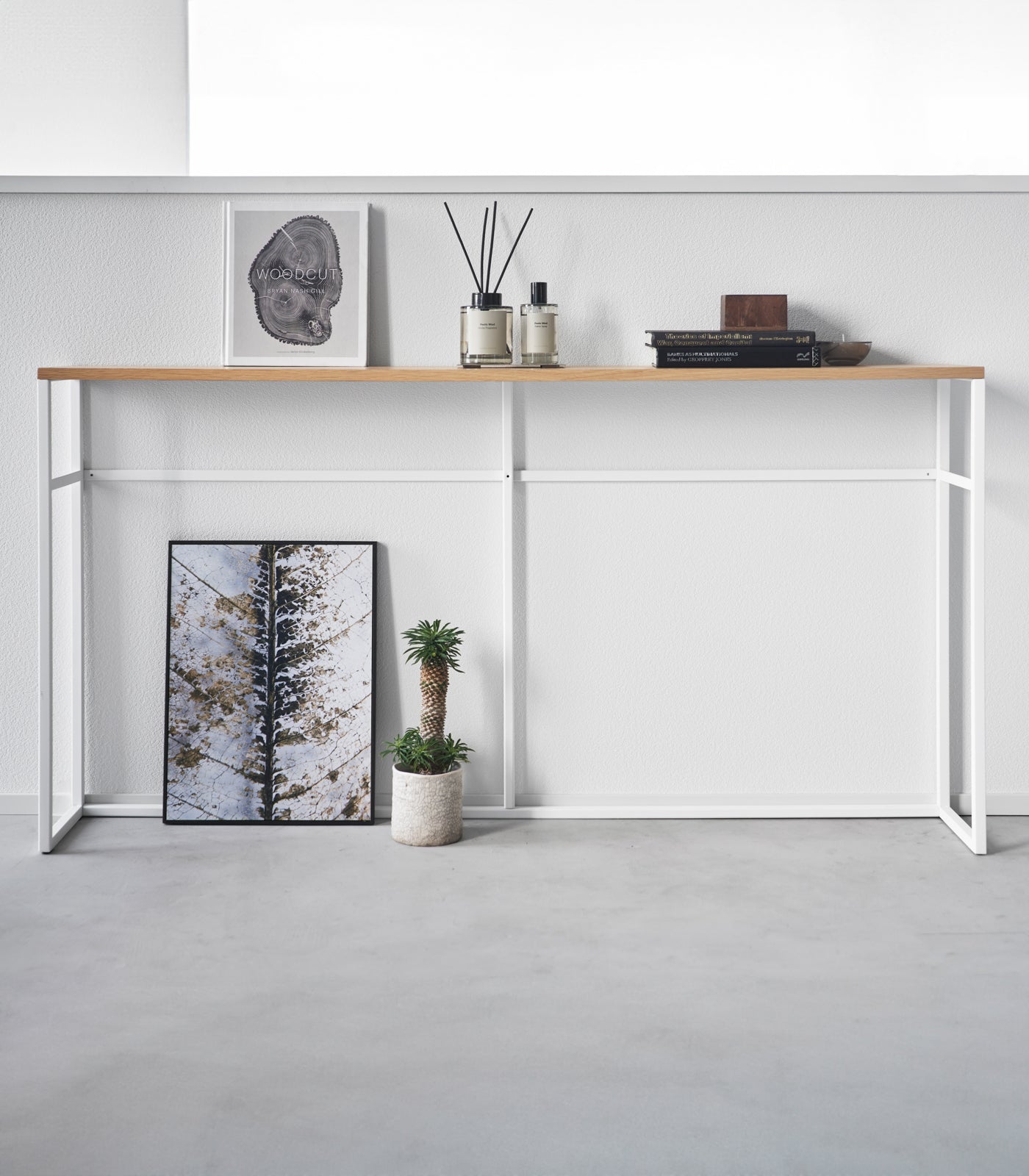 Modern Long Console Table - 2 Stylish Designs with Sturdy Steel Frame | Perfect for Entryway, Hallway & Living Room Decor