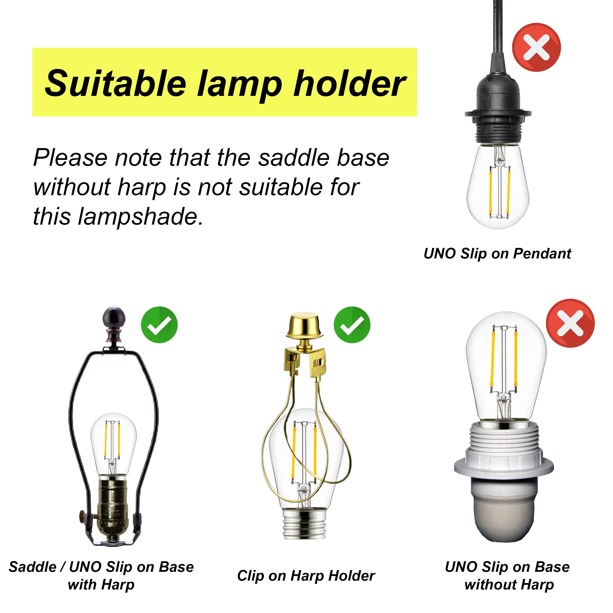 White Drum Lamp Shades Set of 2 - Compatible with Table Lamps, Floor Lamps & Pendant Lights - Fits UNO Fitter & Spider - Perfect for Bedroom, Living Room & Office Lighting Decor