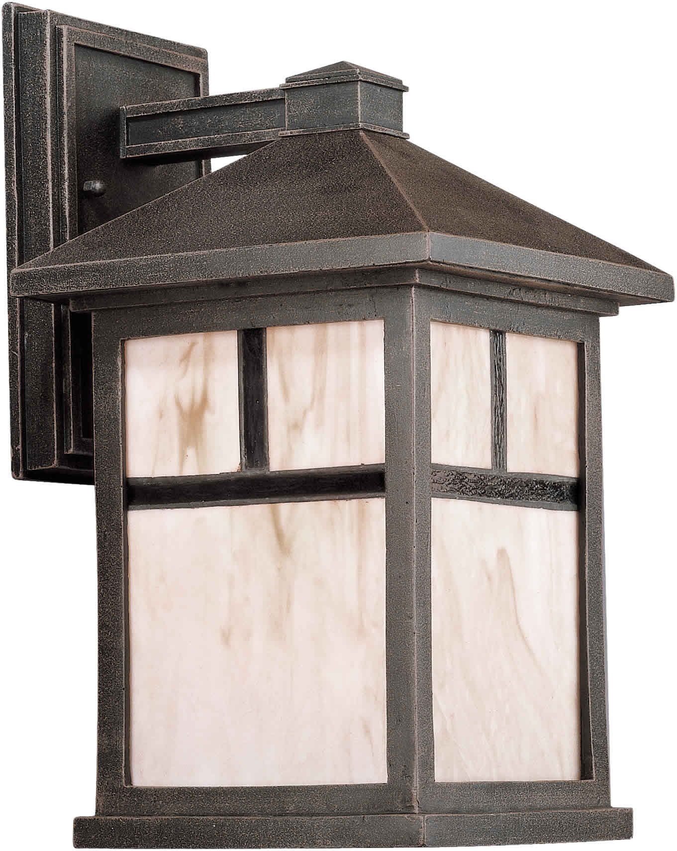 Vintage Style Exterior Wall Light with Honey Glass Shades - Rustic Painted Finish for Porch, Patio, and Garden Lighting | Outdoor Wall Sconce for Home Decor
