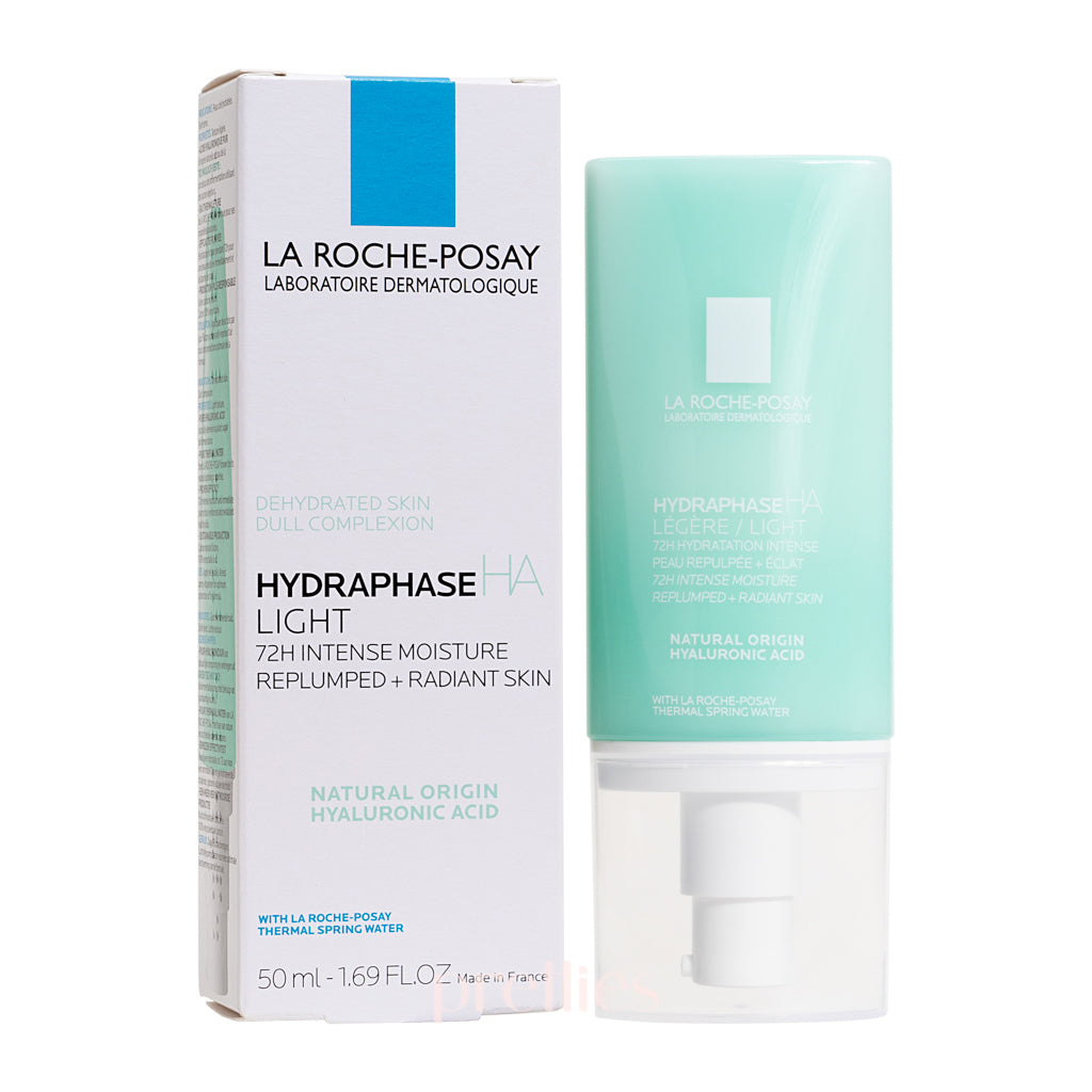 La Roche-Posay Hydraphase Light Hyaluronic Acid Face Moisturizer - 50ml Hydrating Cream for Dry & Dehydrated Skin - Day & Night Use for Glowing Complexion
