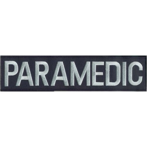 Paramedic Back Patch - Navy Blue EMT Medical Embroidered Patch for Uniforms & Jackets | First Responder & EMS Accessories
