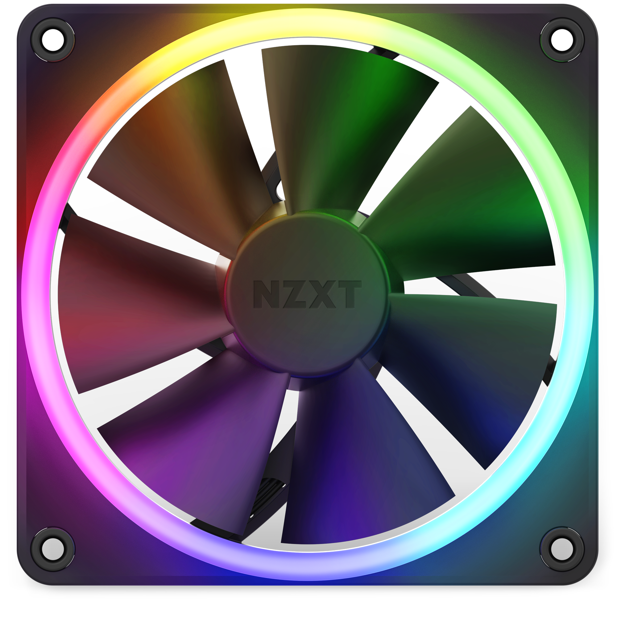 F120 RGB PC Cooling Fan - High Performance 120mm Case Fan with Colorful LED Lighting for Gaming PC, Desktop Computer, and Workstation Cooling | Quiet & Durable