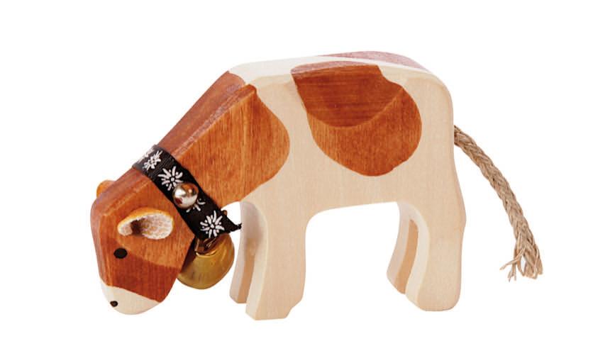 Marc Trauffer Traditional Swiss Cows Figurine - Authentic Swiss Decor for Home & Office - Perfect for Farmhouse, Alpine, and European Style Decorations