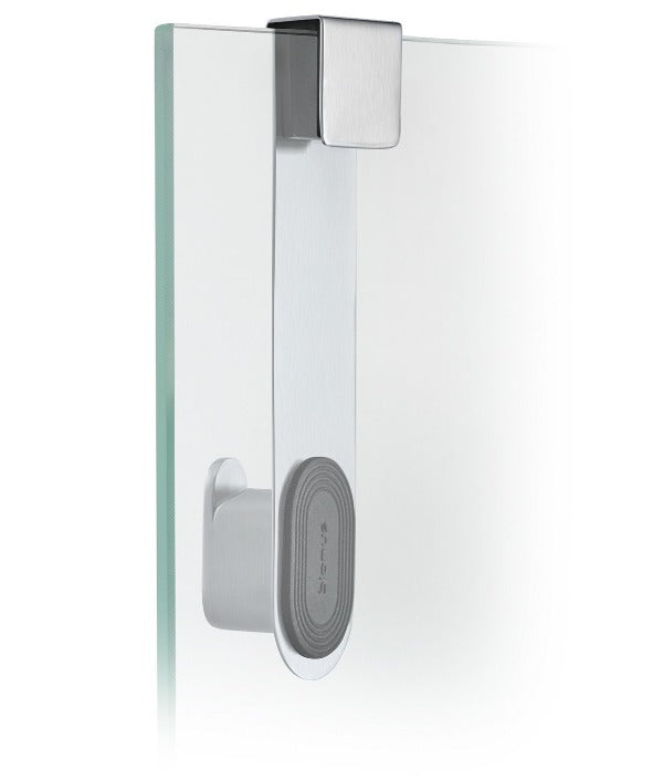 NEXIO Glass Door Shower Hook - Rustproof Bathroom Hooks for Towels, Robes & Accessories - Perfect for Shower Doors, Closet Organizers & Home Decor