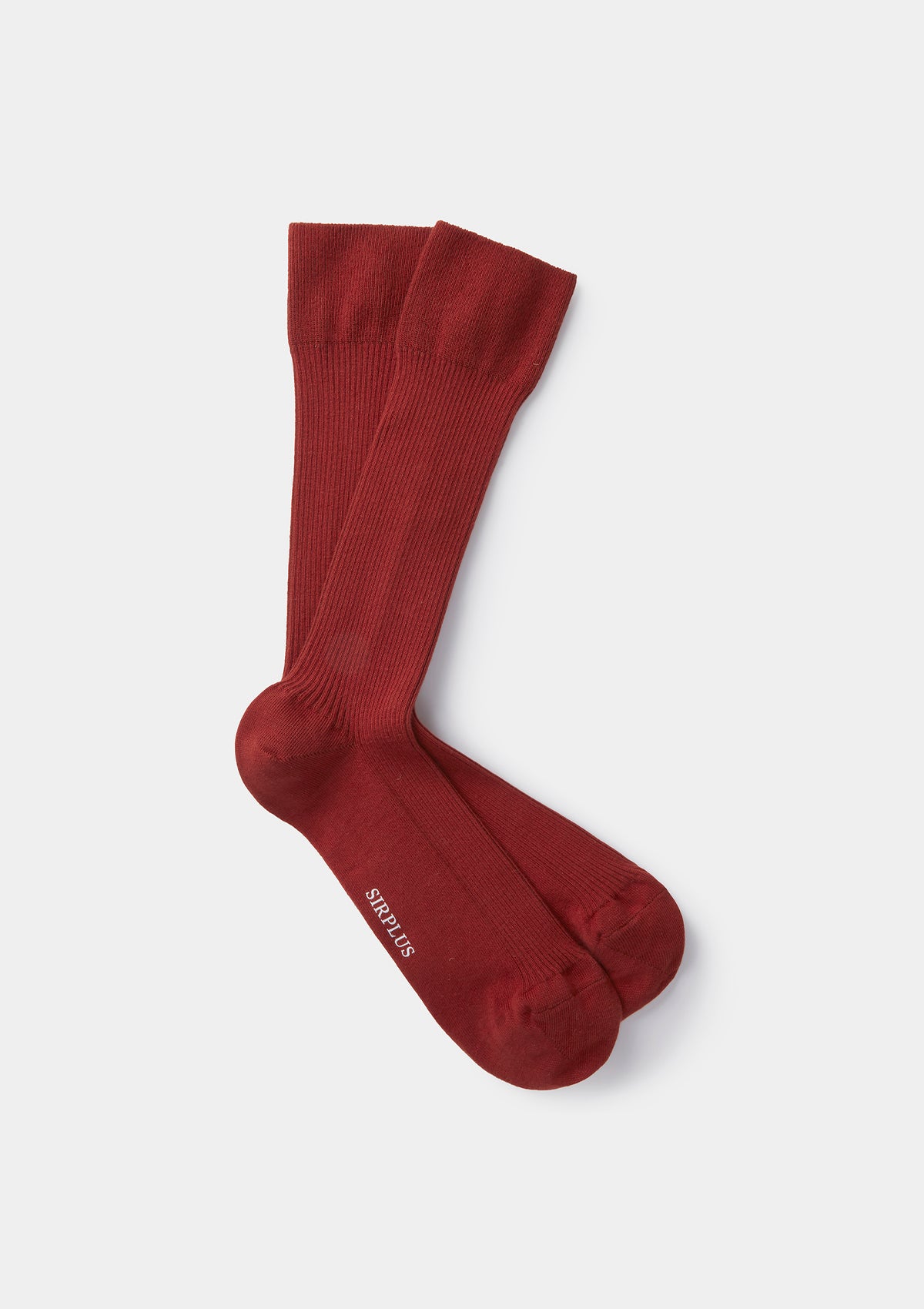 Rust Cotton Ribbed Socks for Men & Women - Soft Breathable Comfort Socks for Everyday Wear, Hiking & Outdoor Activities