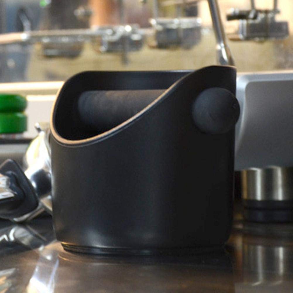 Premium Anti-Slip Coffee Knock Box - Durable Grounds Bucket with Rubber Base for Espresso Barista Accessories - Perfect for Home & Commercial Coffee Stations, Cafes and Barista Training