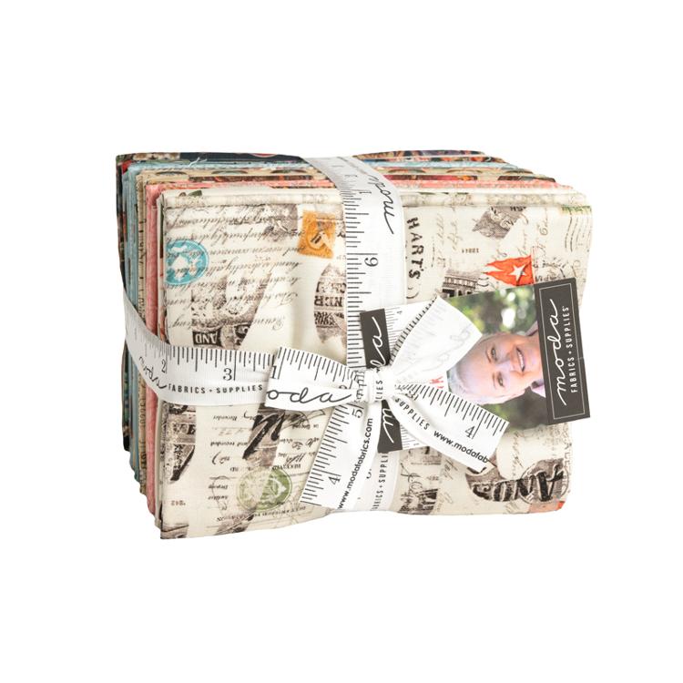 Fat Quarter Fabric Bundle for Junk Journals by Cathe Holden - Perfect for Scrapbooking, DIY Crafts, and Vintage-Inspired Projects