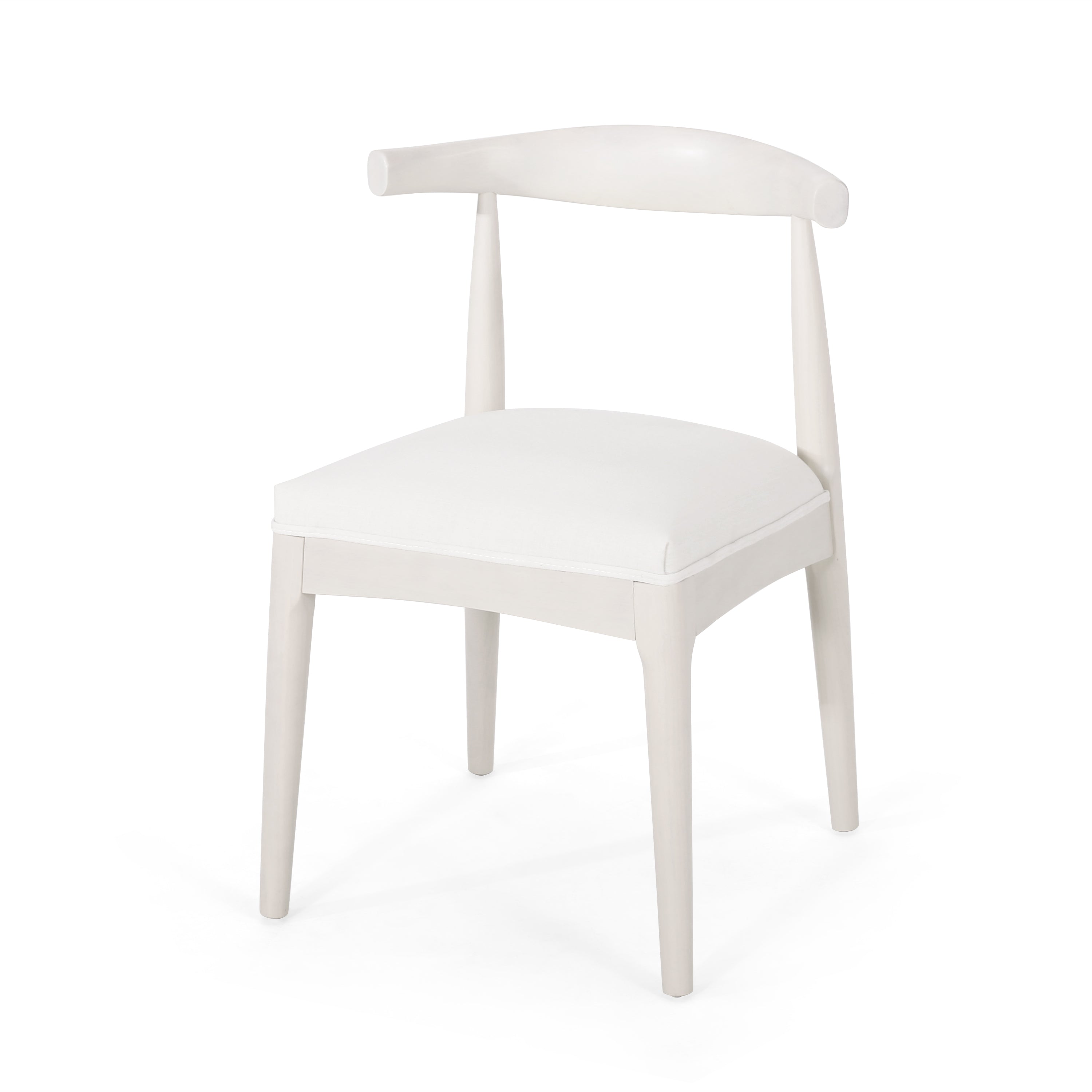 Modern Dining Chairs Set of 2 - Comfortable Kitchen Chairs with Padded Seat - Perfect for Dining Room, Kitchen, Breakfast Nook & Small Spaces