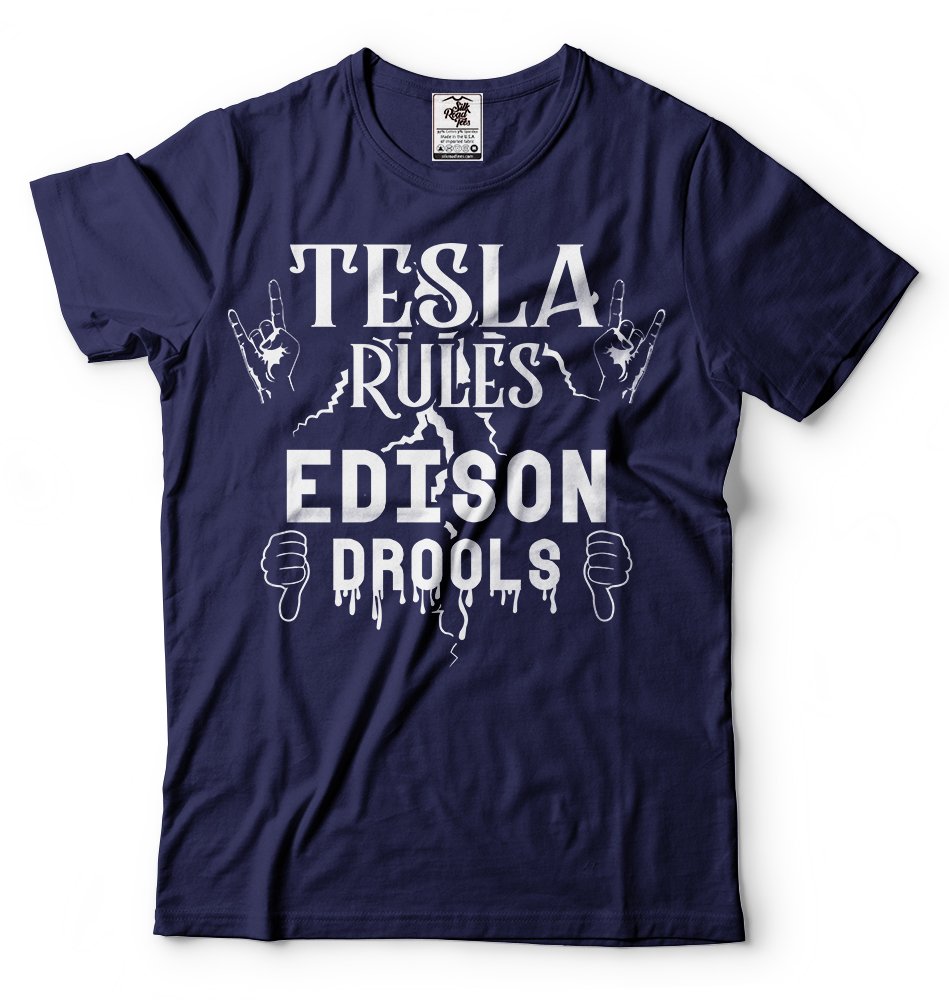 Nikola Tesla Inventor T-Shirt - Vintage Science & Technology Tee for Men & Women - Perfect for STEM Enthusiasts, Science Lovers & History Buffs