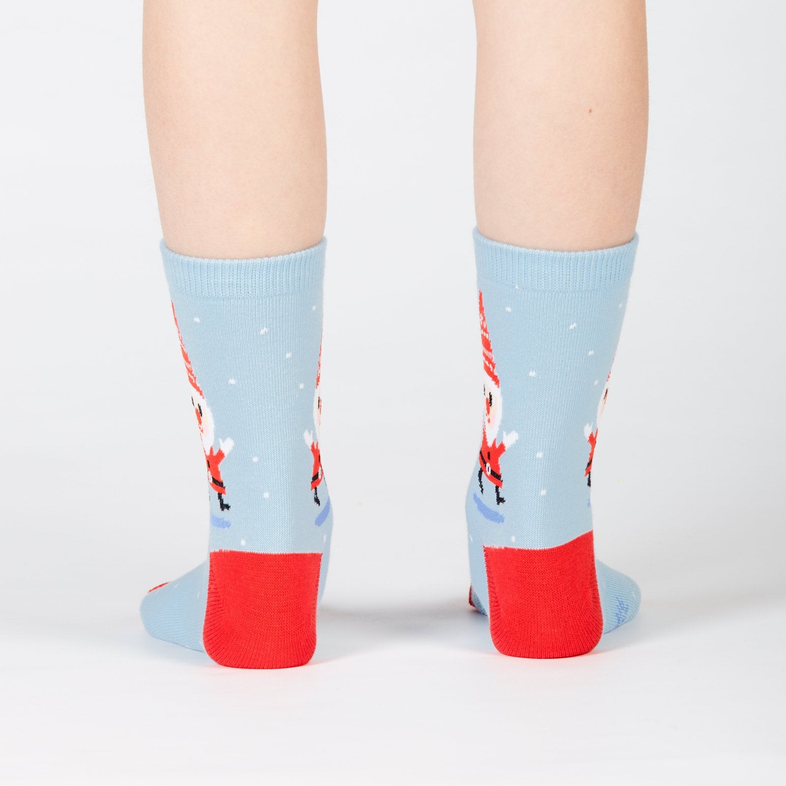 Santa Gnome Youth Crew Socks for Kids Aged 3-6 | Fun Holiday Christmas Socks | Perfect for Gifts, Stocking Stuffers & Festive Outfits