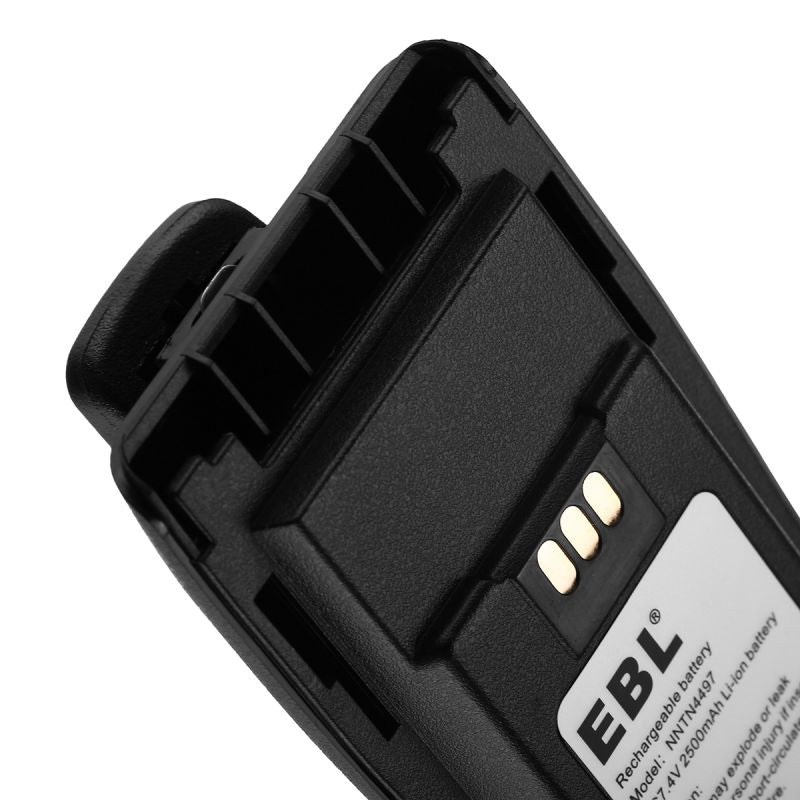 EBL NNTN4497 7.4V 2500mAh Rechargeable Li-ion Battery for Motorola CP200D DEP450 Two-Way Radios - Long Lasting Power for Emergency Communication & Outdoor Adventures