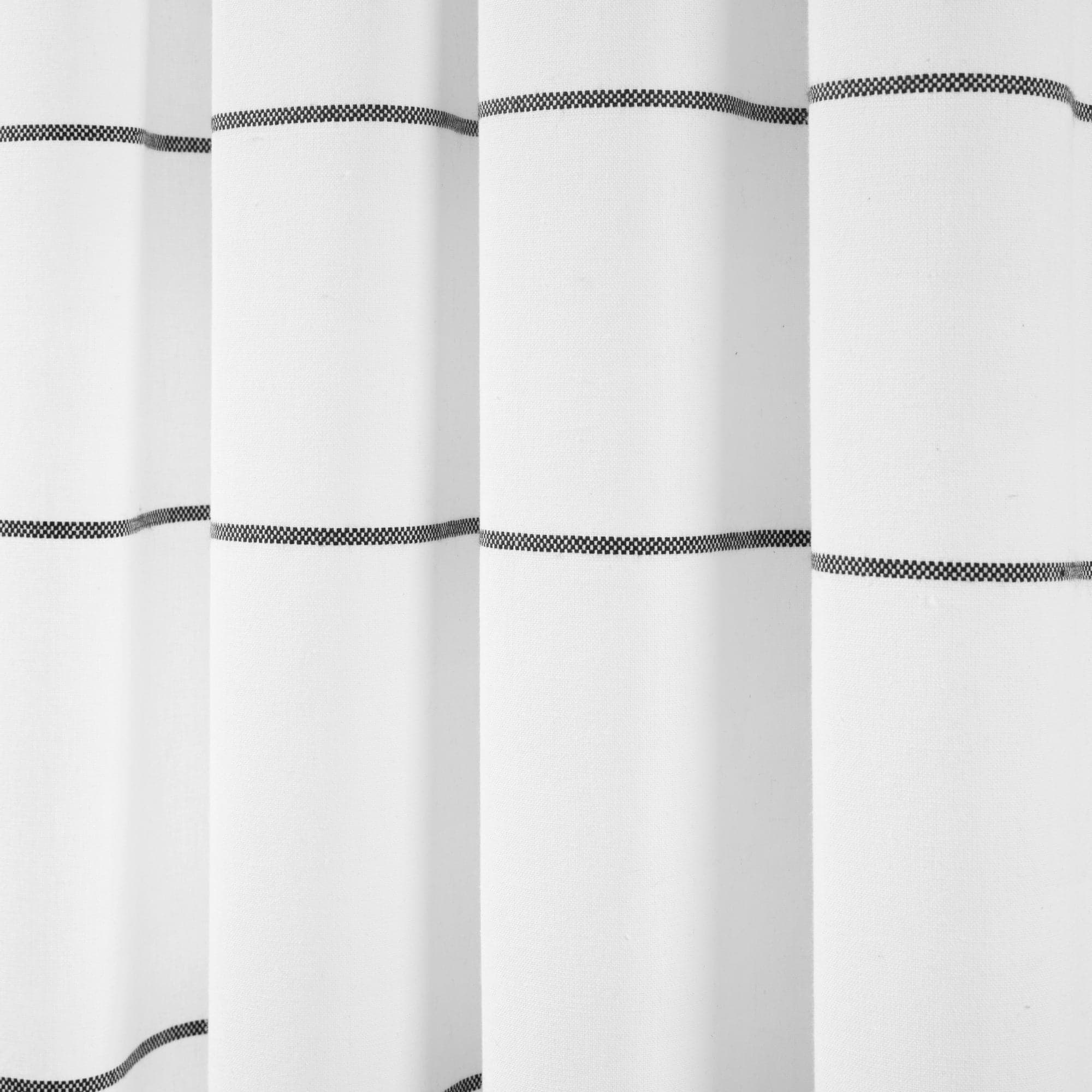 Farmhouse Boho Stripe Woven Tassel Window Curtains - Yarn Dyed Recycled Cotton Blend Panel Set (2 Pack) for Living Room, Bedroom & Dining Room Decor