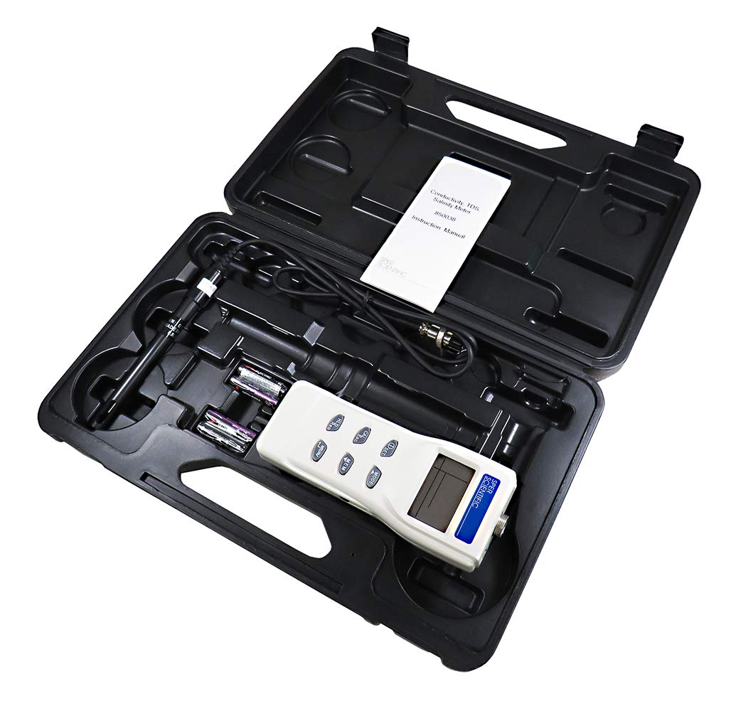 Sper Scientific 850038 Pure Water Meter - High Accuracy TDS Tester for Drinking Water, Aquariums, Hydroponics & RO Systems | Portable Water Quality Tester for Home, Lab & Outdoor Use