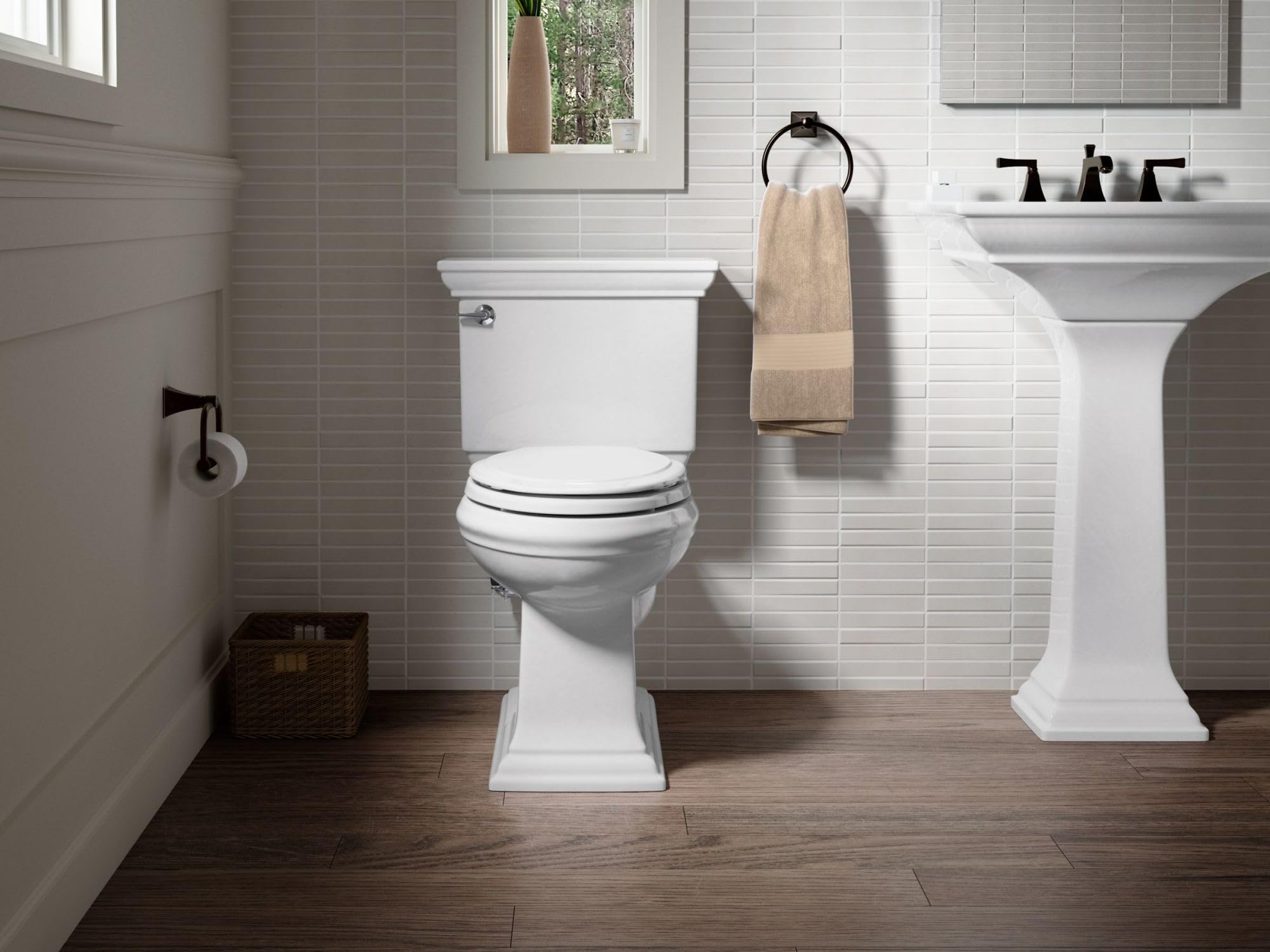 KOHLER Memoirs Stately Toilet Paper Holder - Chrome Bathroom Tissue Roll Dispenser - Perfect for Modern & Traditional Bathroom Decor