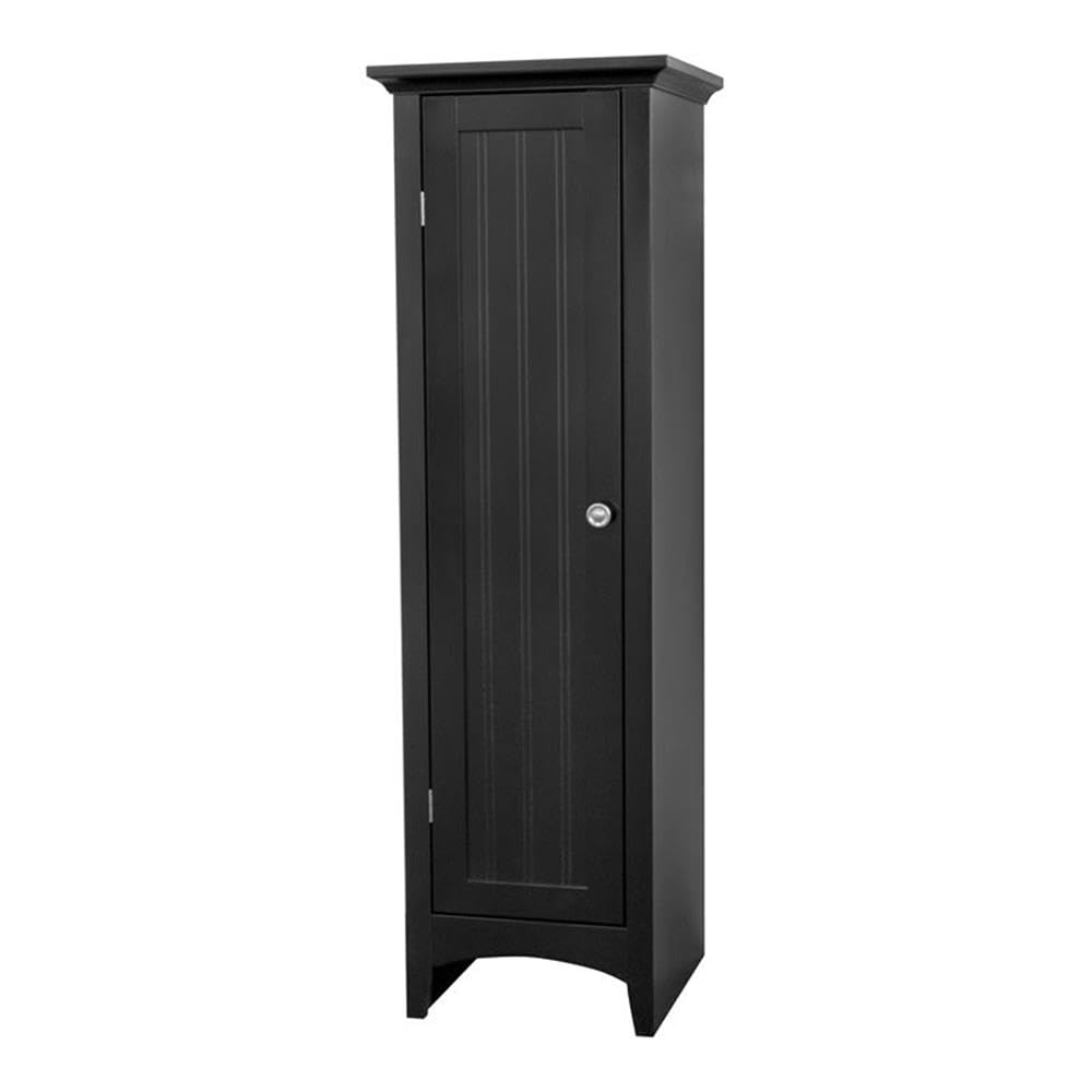 Classic American Black Kitchen Storage Pantry Cabinet with One Door - Perfect for Home, Office, and Restaurant Organization