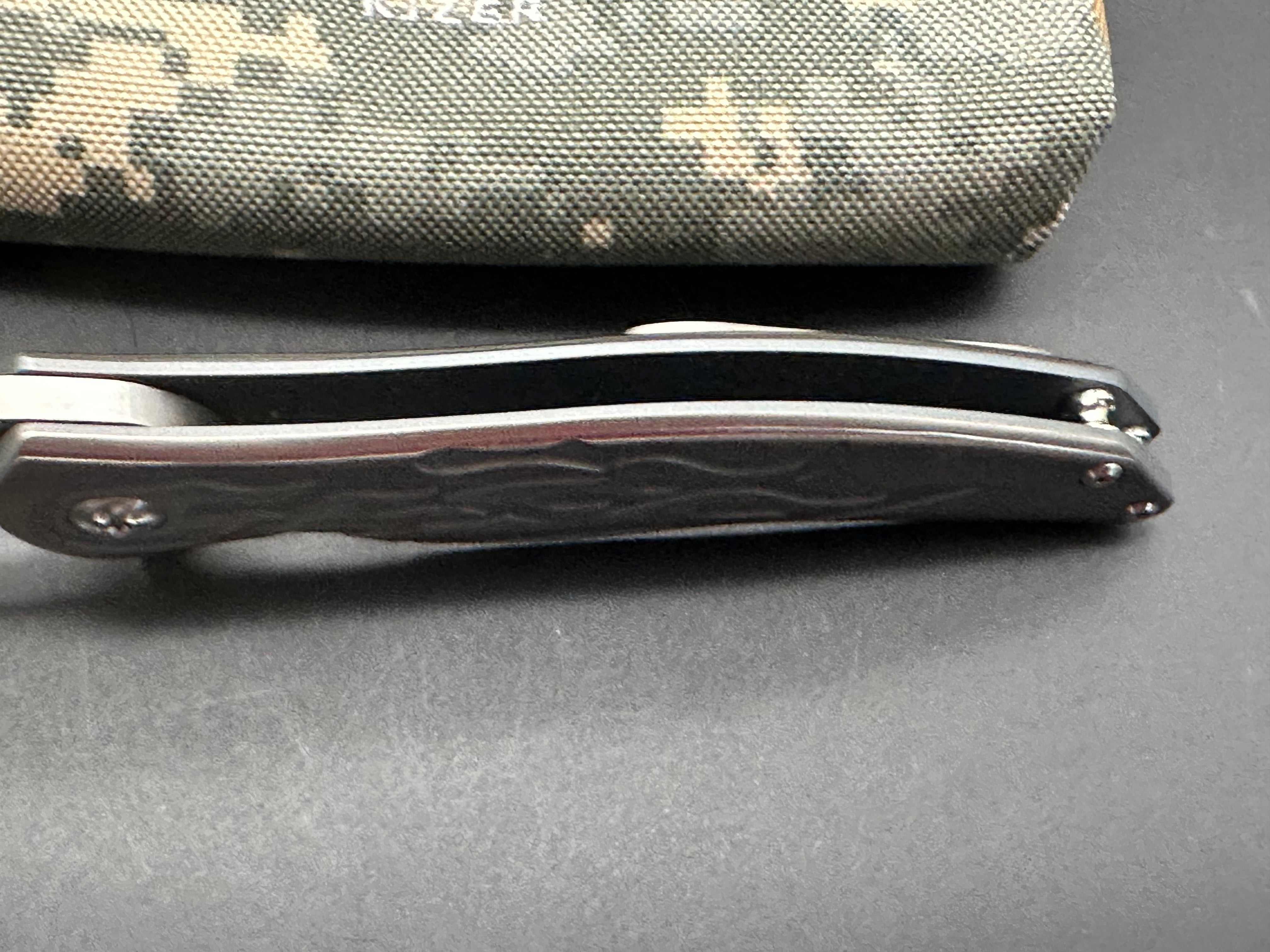 Kizer Compadre Flame Flipper Knife Ki5465A2 - EDC Pocket Knife for Outdoor Camping, Hiking & Everyday Carry
