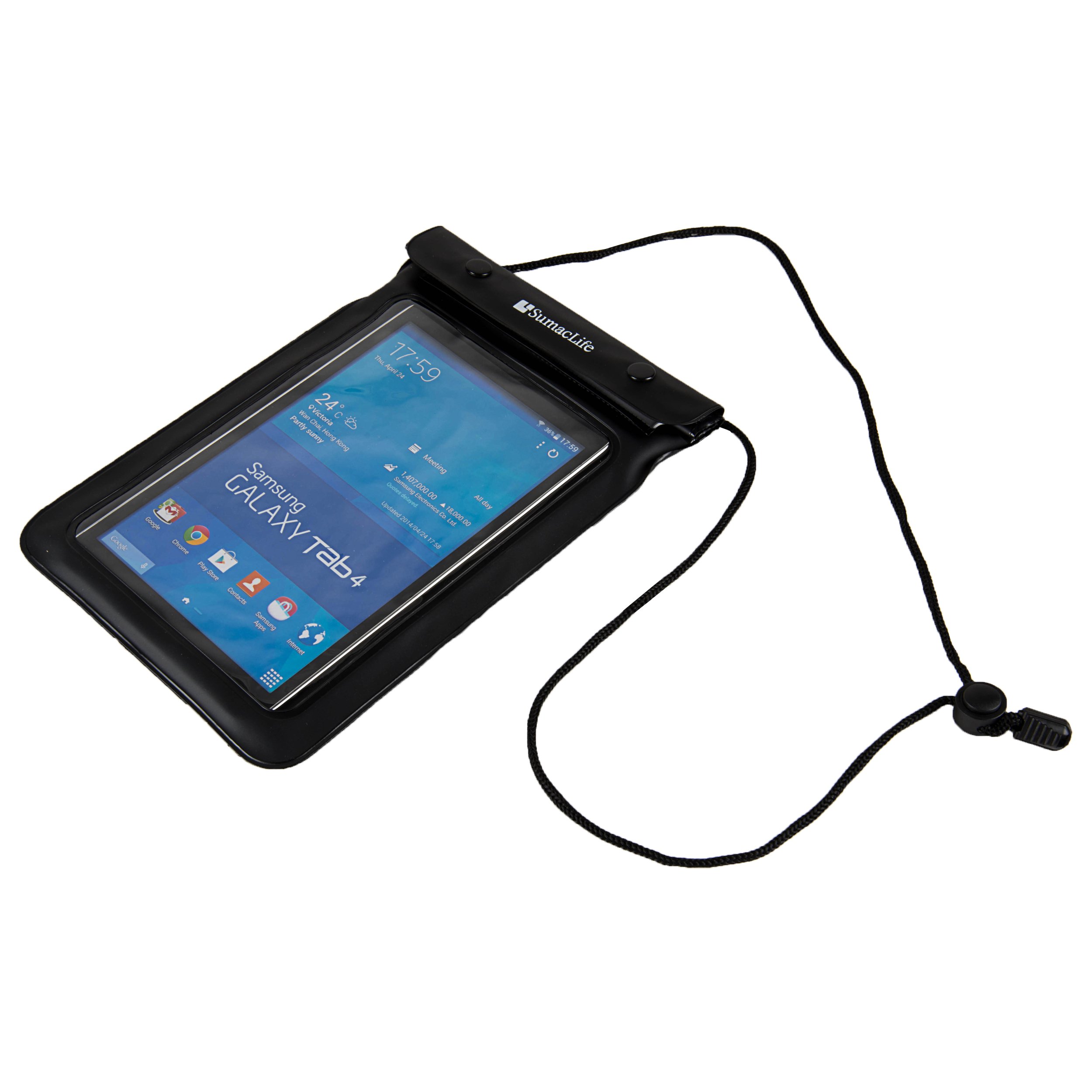 Waterproof Case for 6-8.4 Inch Tablets - Universal Fit for Kindle Fire, iPad, Galaxy Tab, Nexus & More | Perfect for Swimming, Beach & Outdoor Activities