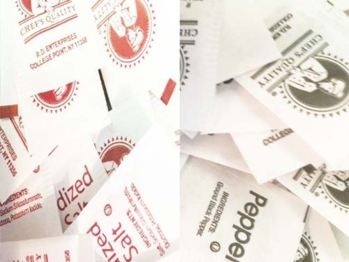 2000 Chef's Quality Salt & Pepper Packets - 1000 Salt (0.75g) & 1000 Pepper (0.1g) - Larger Portions Than Generic Brands - Perfect for Restaurants, Catering & Food Service