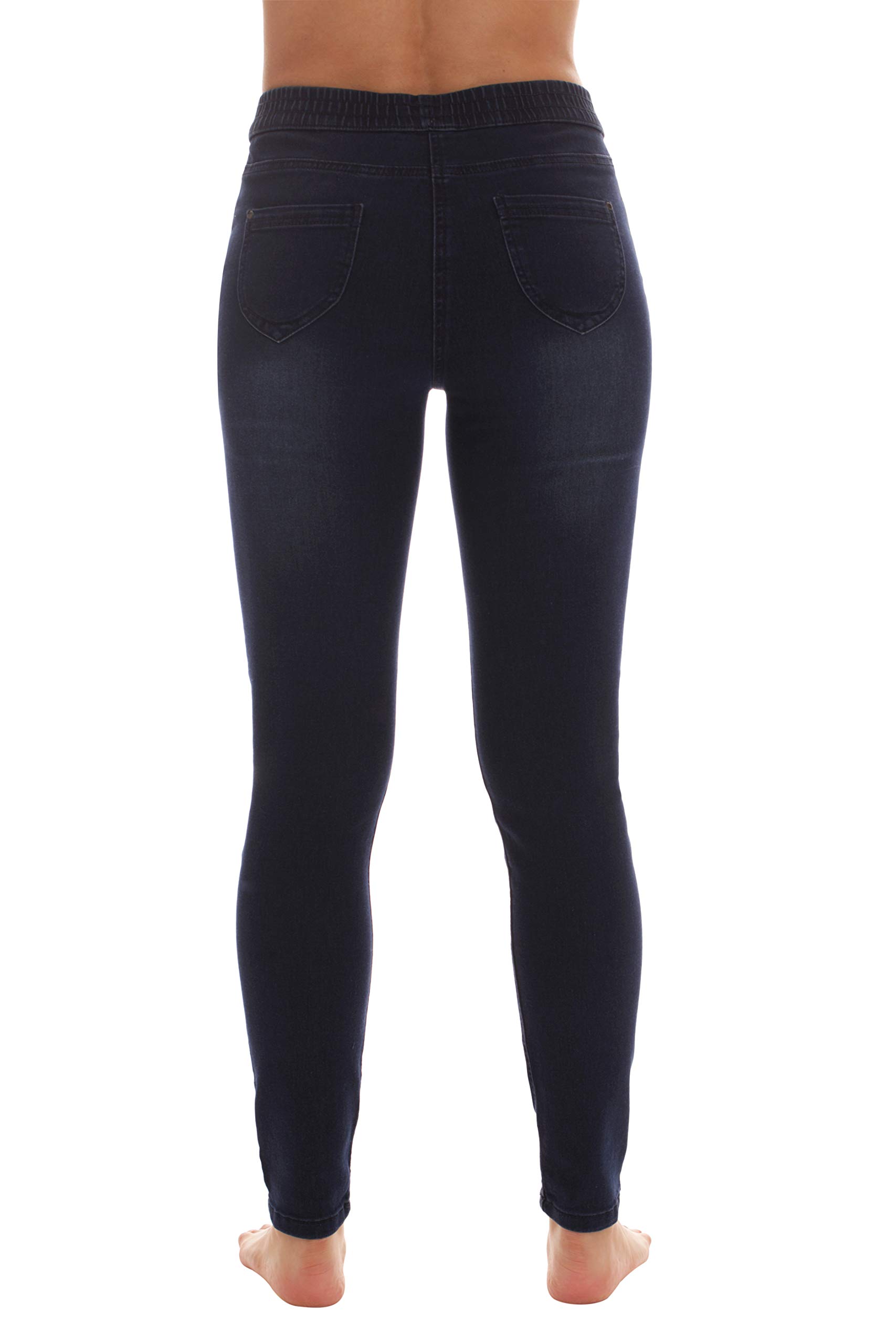 Just Love Women's Ripped Denim Jeggings - Stretch Skinny Jeans Leggings for Casual Wear & Everyday Comfort