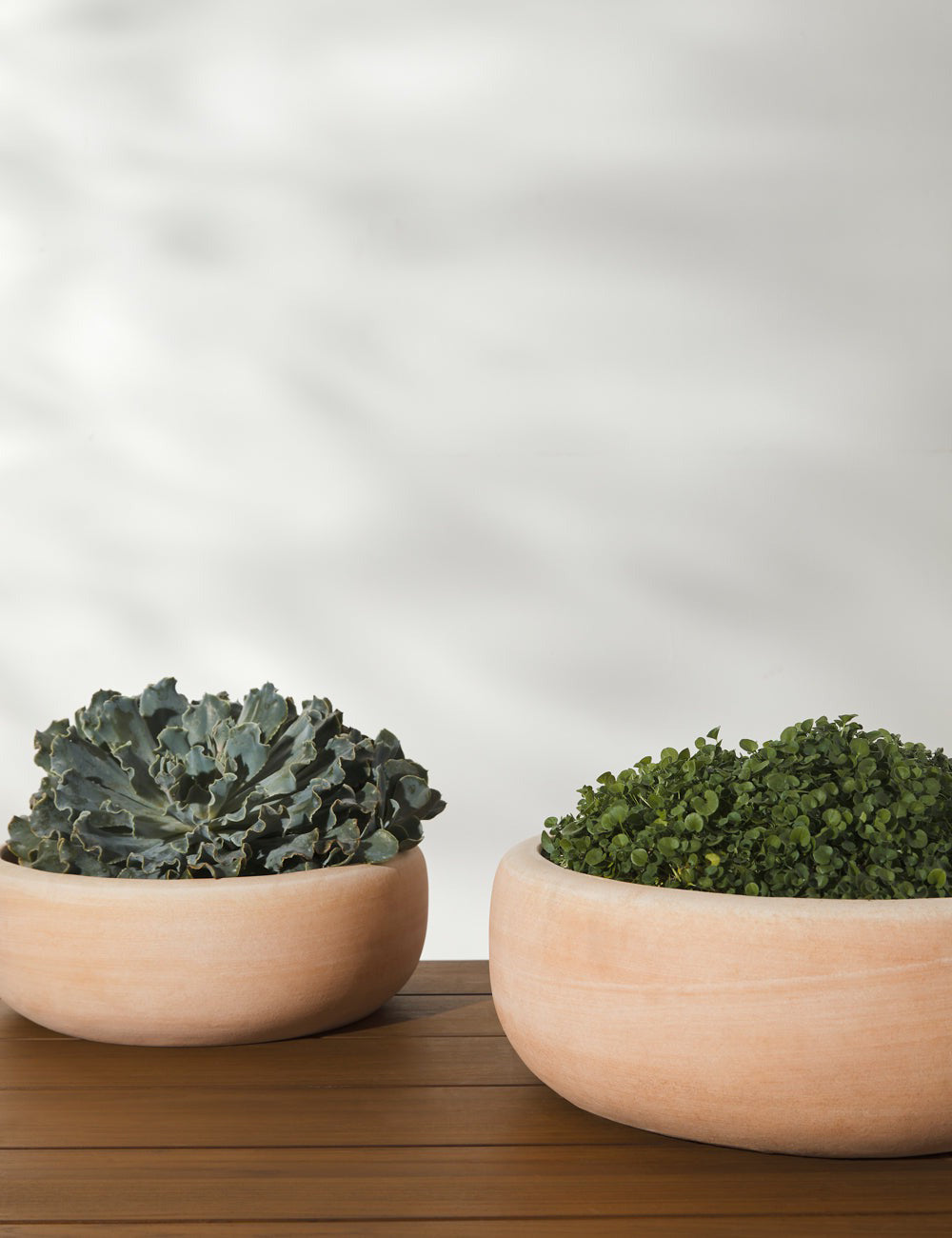 Annalise Planter Set of 2 - Modern Outdoor Garden Pots by Campania International - Perfect for Patio, Balcony & Home Decor