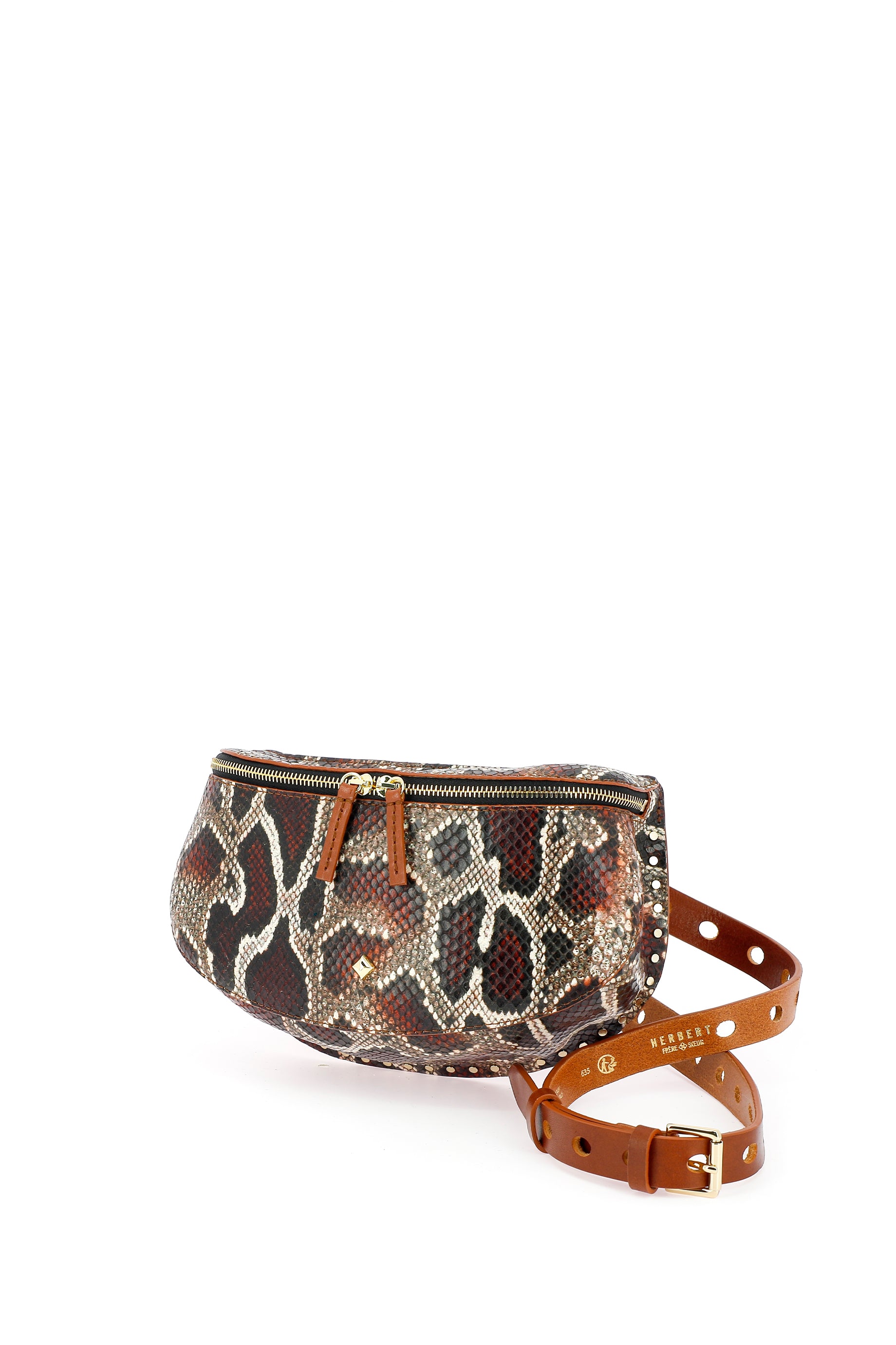 Herbert Frere Soeur Lili Bag Snake Print Handbag - Stylish Women's Crossbody Purse for Daily Use, Work & Evening Out