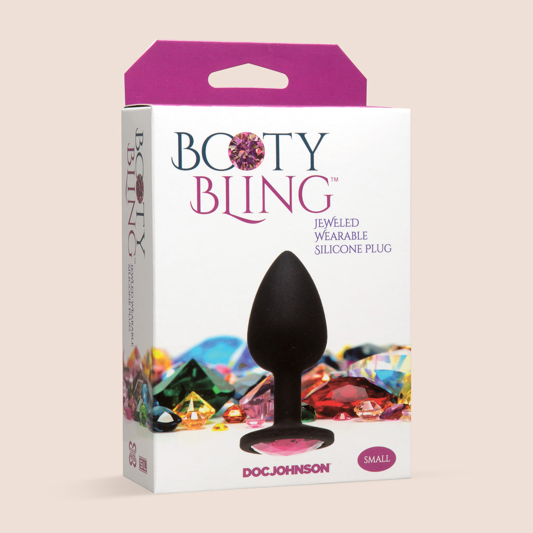 Booty Bling™ Small Jeweled Silicone Butt Plug - Sparkling Anal Toy for Sensual Play & Intimate Enhancement | Perfect for Couples, Bachelorette Parties & Adult Fun