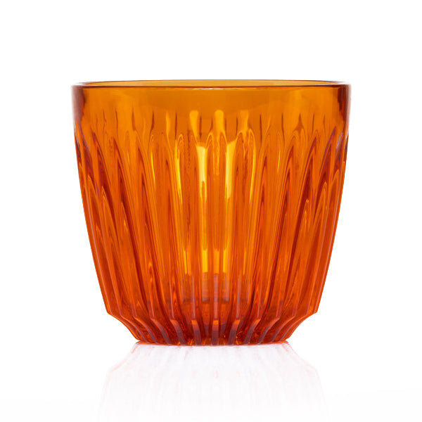 Huskee Renew Reusable Coffee Cups - Eco-Friendly Amber Travel Mug for Hot & Cold Drinks - Perfect for Office, Camping, and Daily Commute