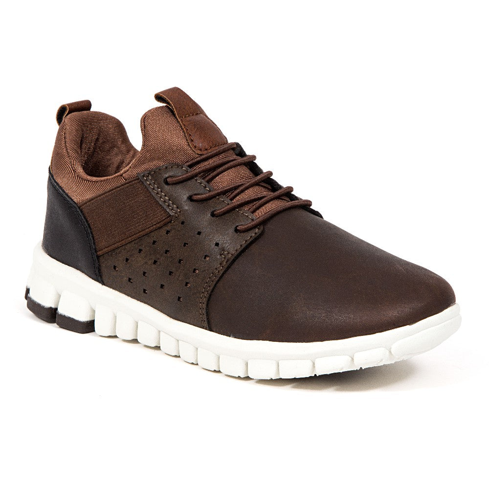 Betts Jr. Kids' Dark Brown Leather Shoes - Stylish & Comfortable Footwear for School, Play & Everyday Wear