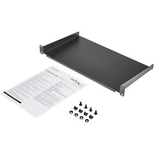 1U Server Rack Shelf - 10 Inch Deep Heavy Duty Rack Mount Shelf for Network Equipment | Perfect for Data Centers, Server Rooms & Home Office Rack Cabinets