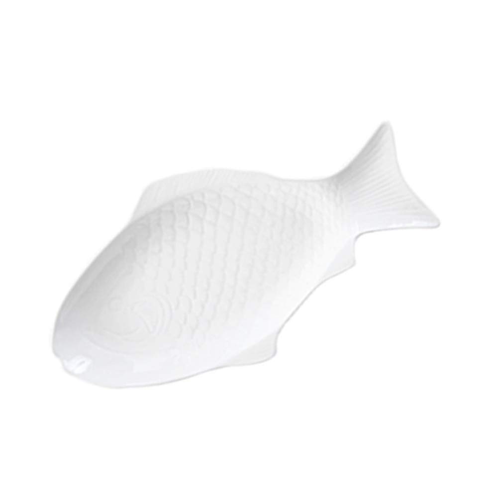 DOITOOL Ceramic Fish-Shaped Serving Platter - 10.9